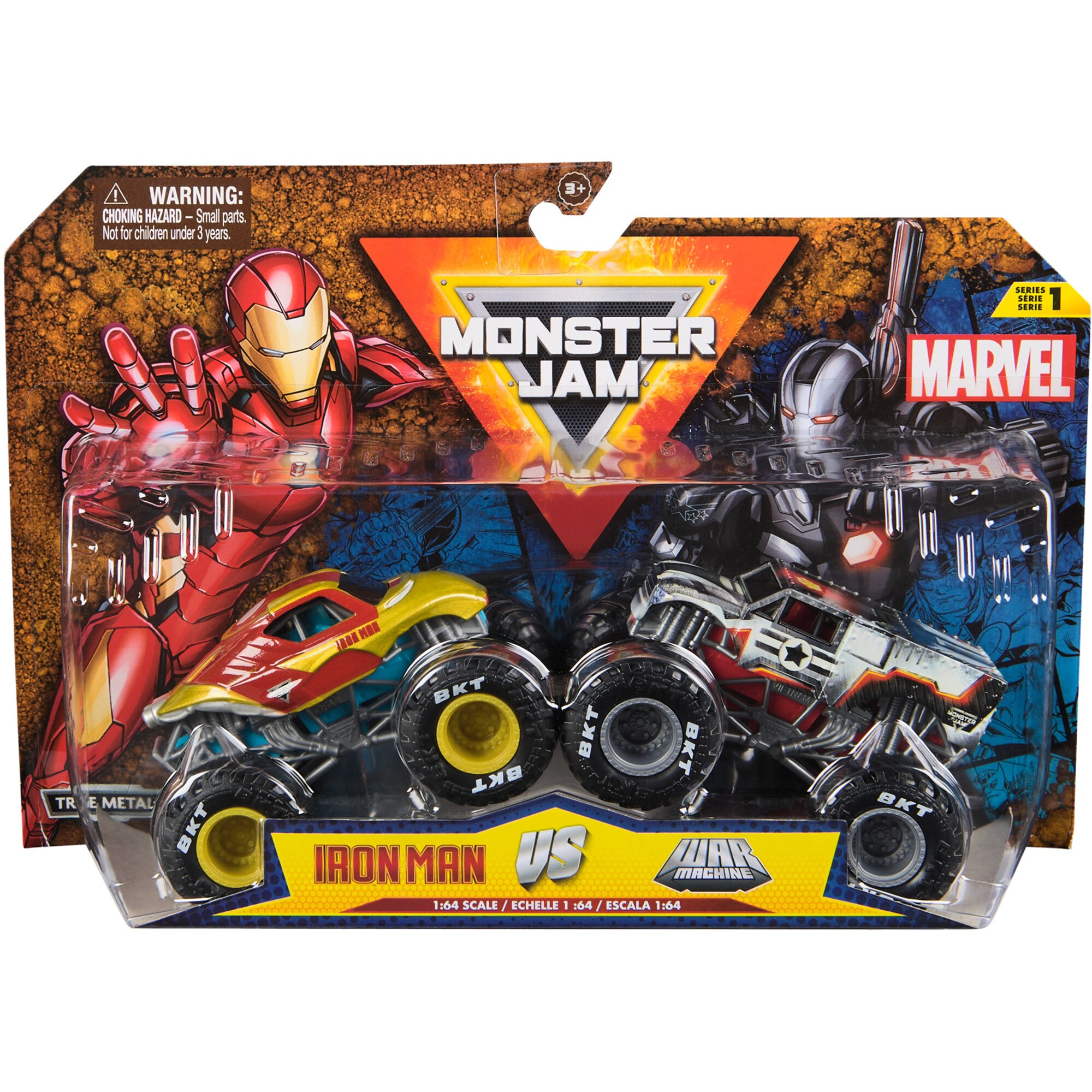 Monster Jam Spielfahrzeug Monster Jam 2er-Pack Iron Man vs. War Machine - Bild 1