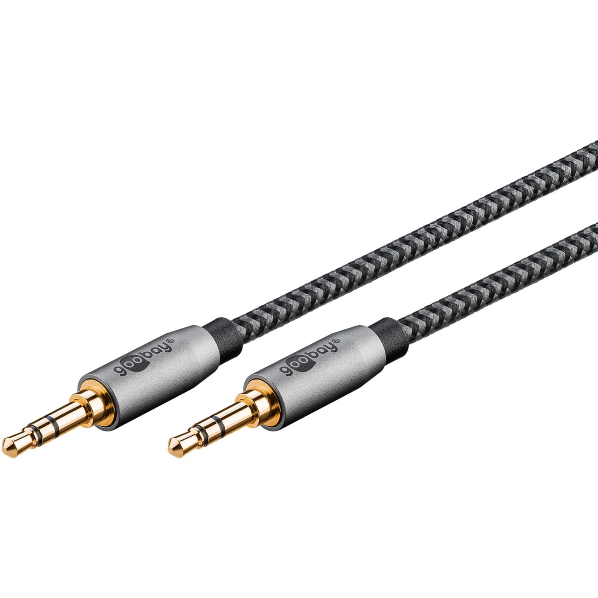goobay Kabel Plus Audio Verbindungskabel AUX 3,5mm stereo - Bild 1