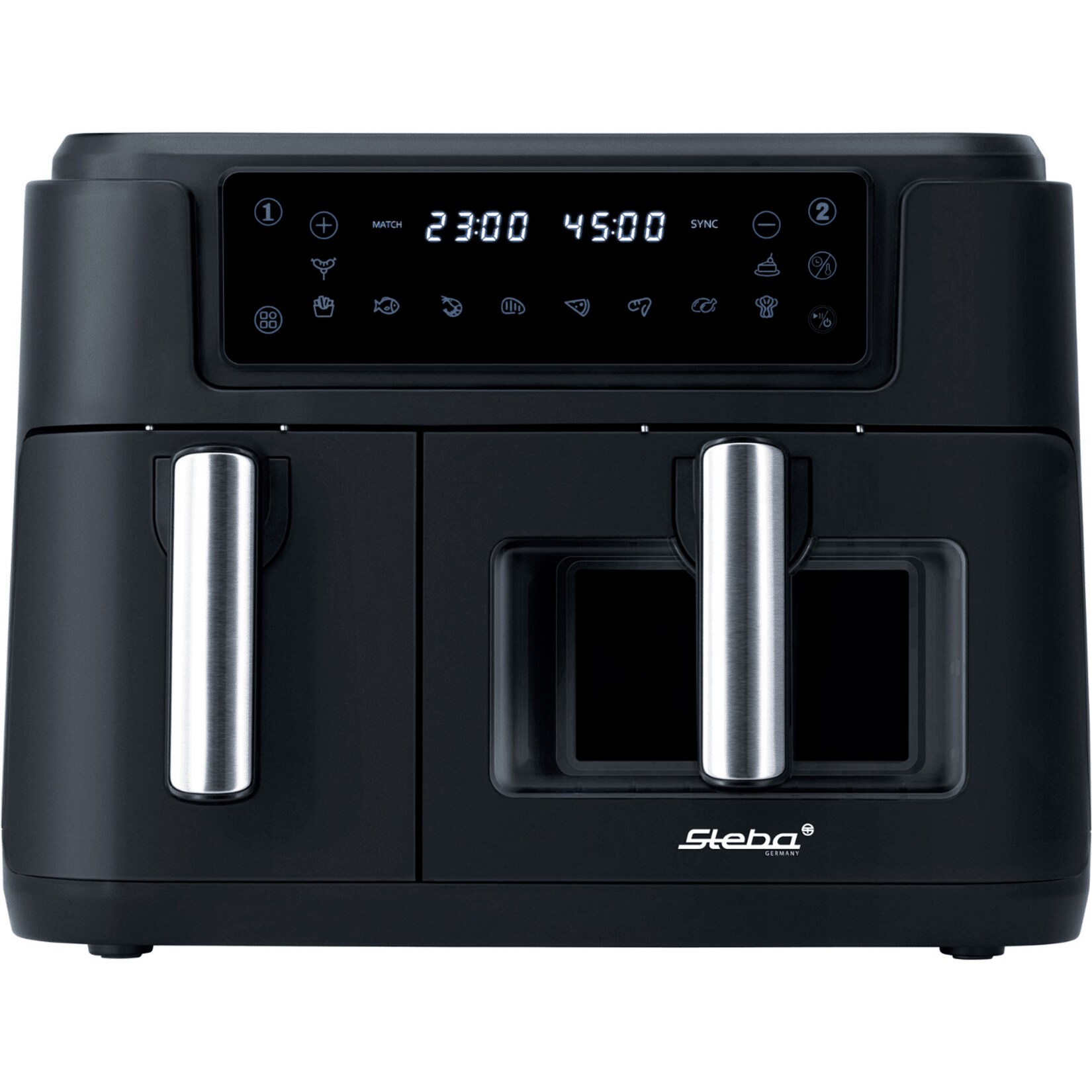 Steba Heißluftfritteuse Doppel-Heißluftfritteuse HF 9500 DUO | 04011833200396