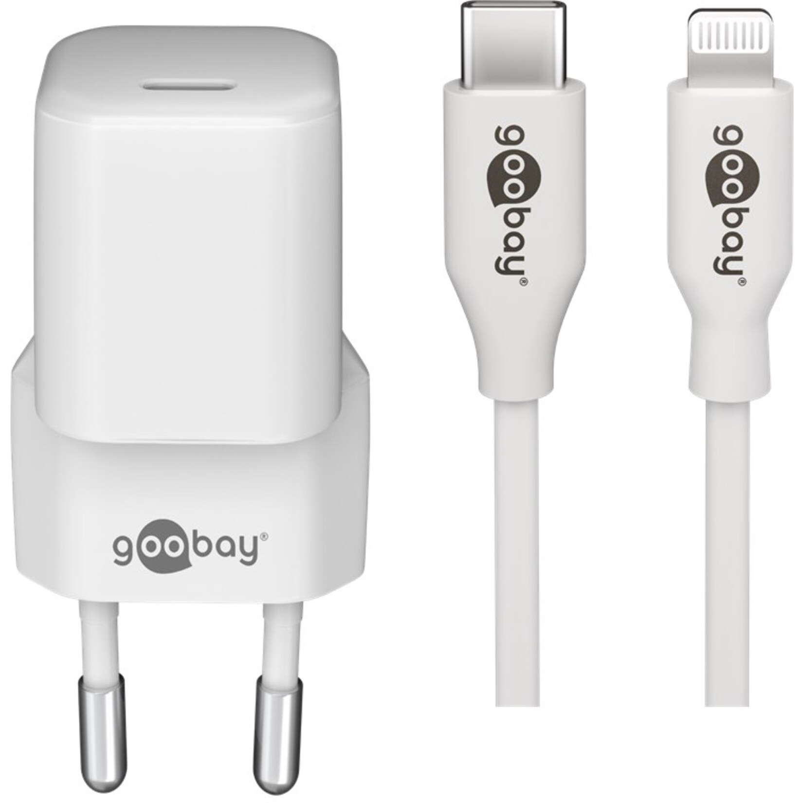 goobay Ladegerät Apple Lightning / USB-C PD-Ladeset 30 Watt | 04040849645754