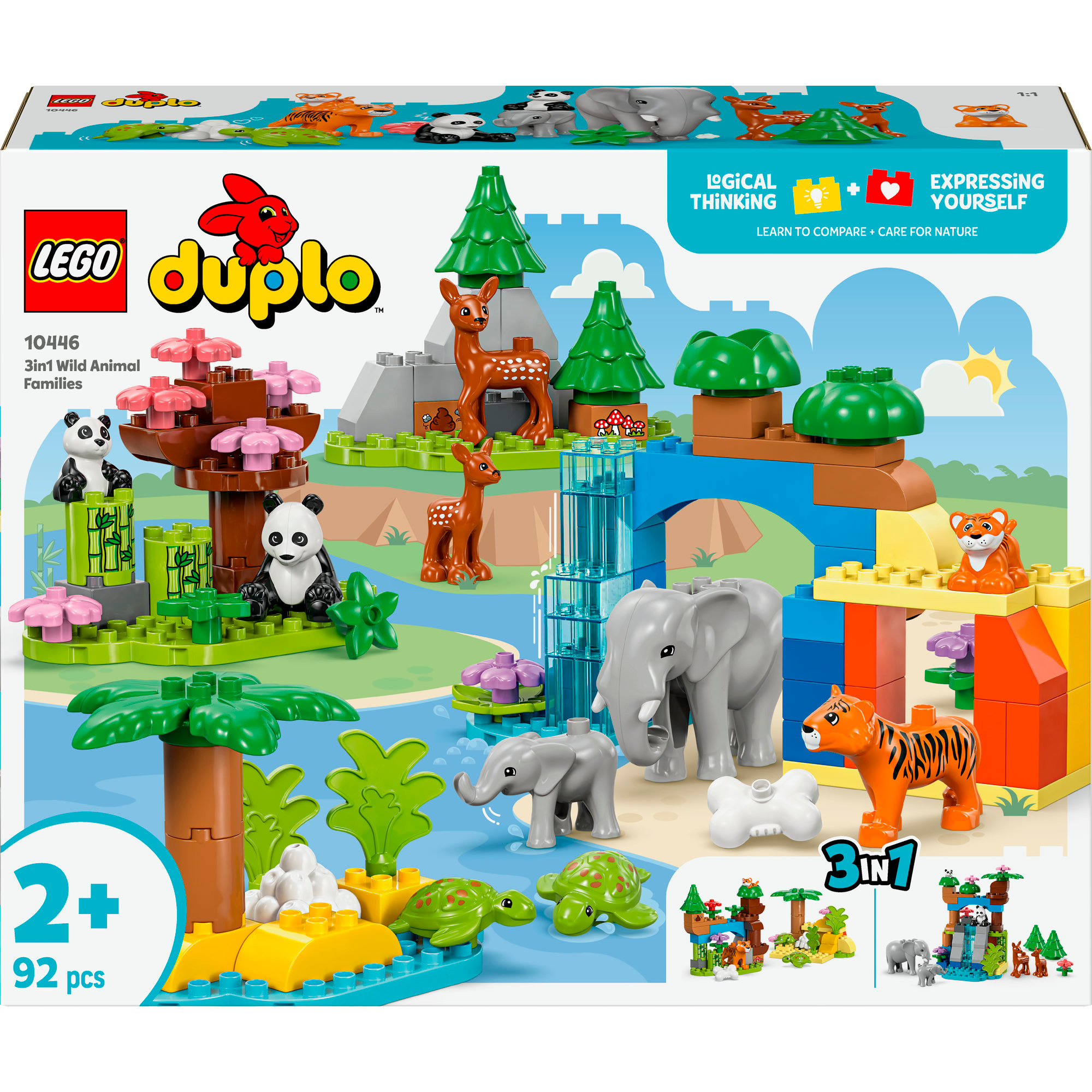 LEGO Konstruktionsspielzeug DUPLO Town Wildtier-Familien 3-in-1-Set - Bild 1