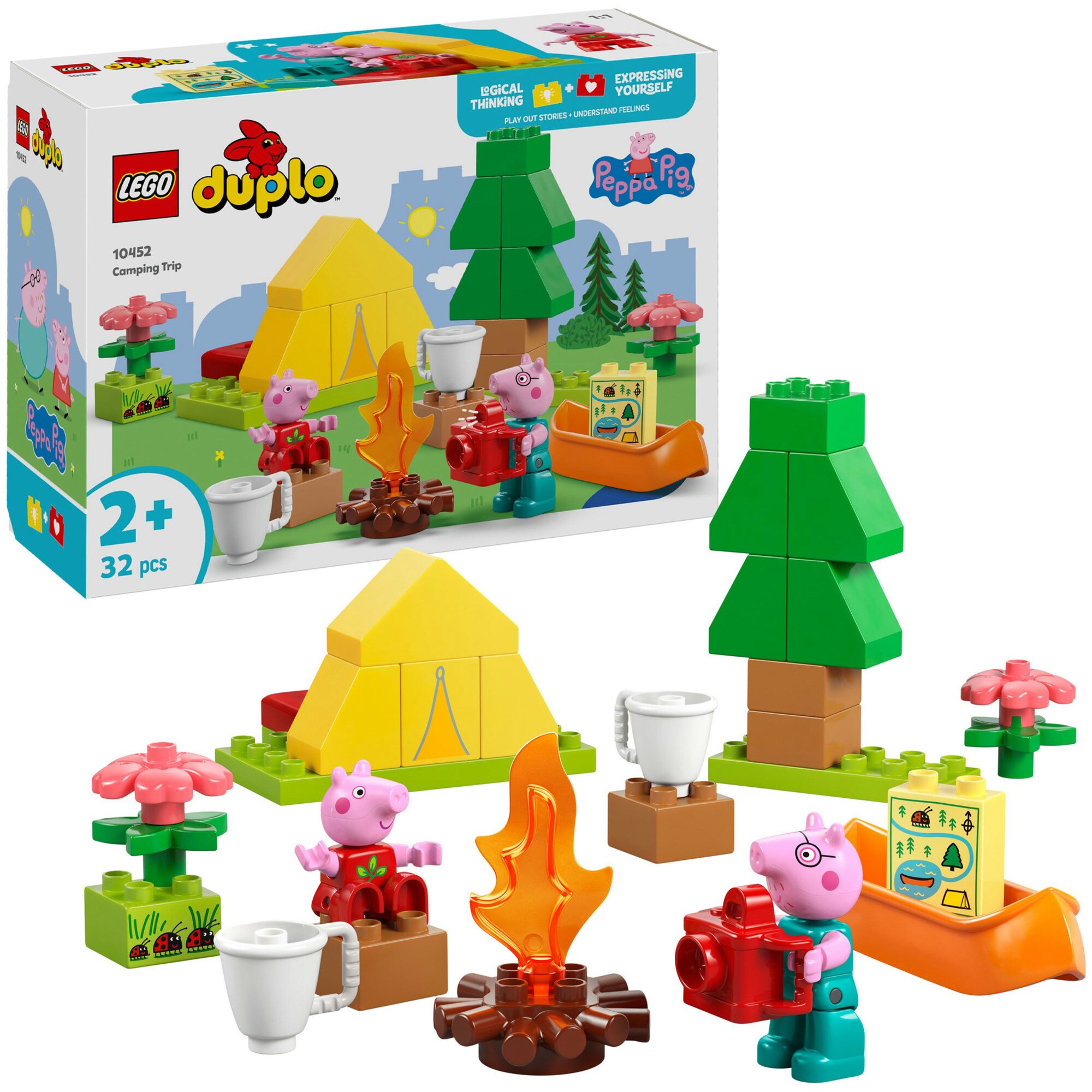 LEGO Konstruktionsspielzeug DUPLO Peppa Wutz Campingausflug - Bild 1