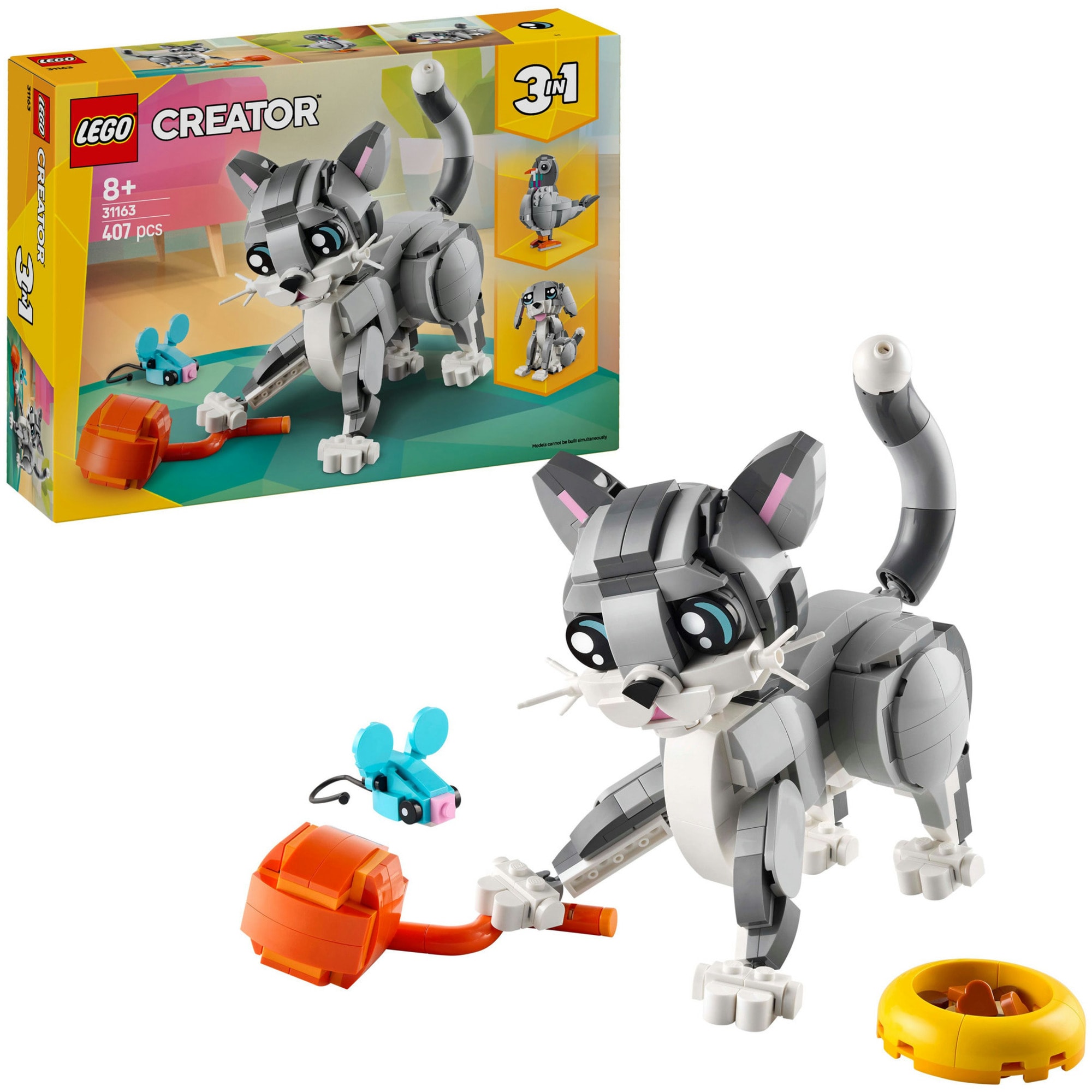 LEGO Konstruktionsspielzeug Creator 3-in-1 Graue Katze - Bild 1
