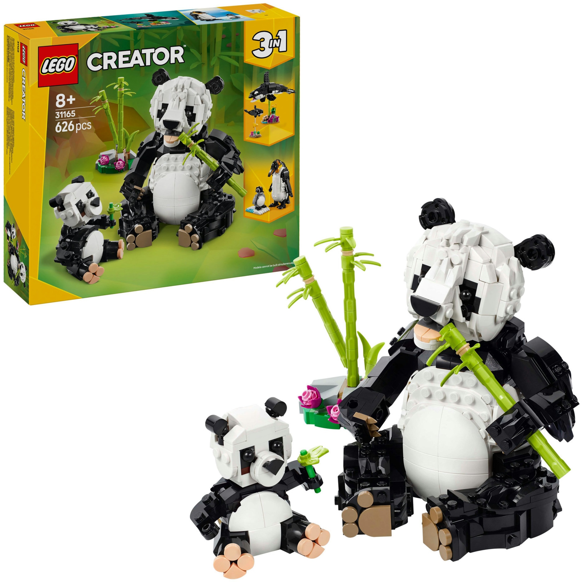 LEGO Konstruktionsspielzeug Creator 3-in-1 Wilde Tiere: Pandafamilie - Bild 1
