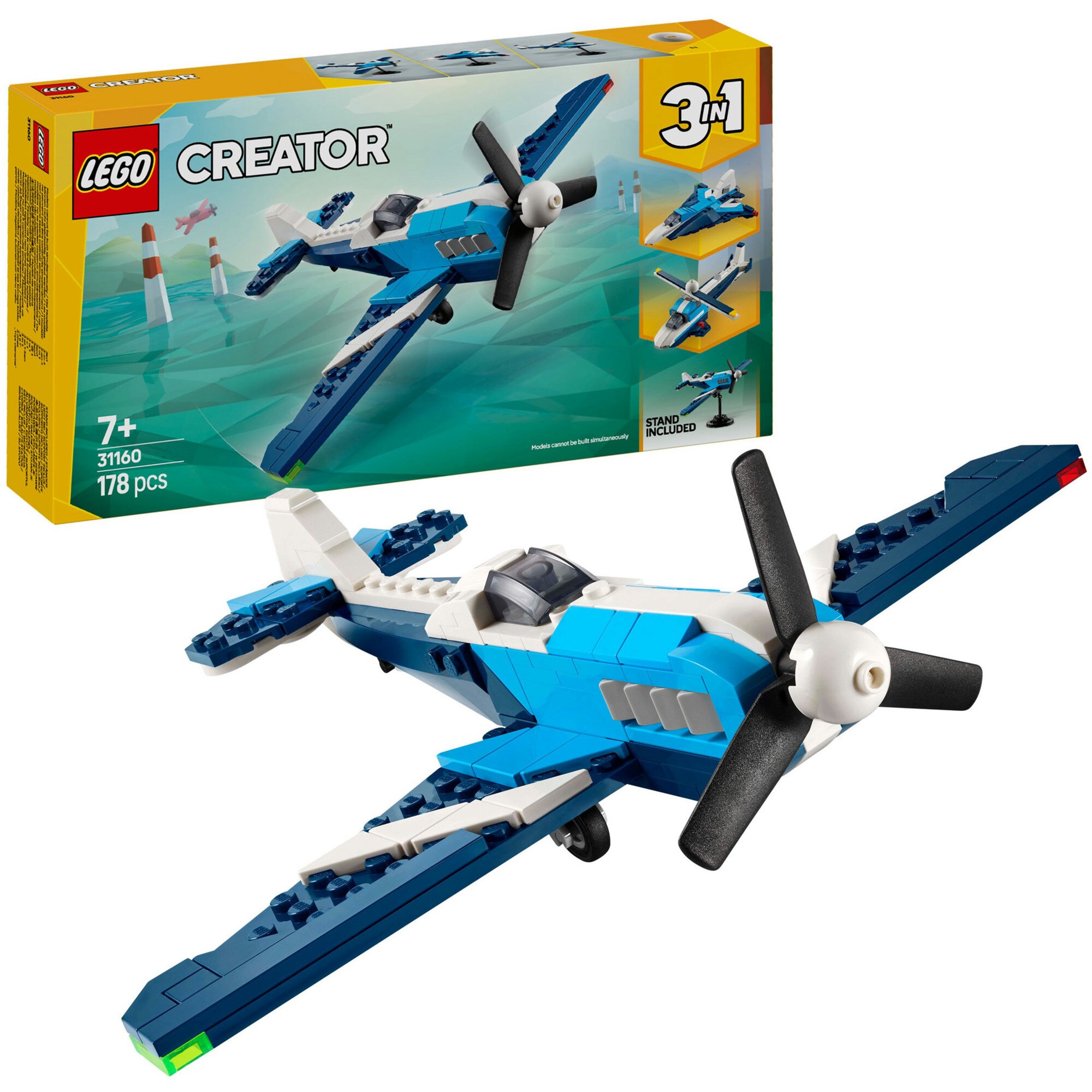 LEGO Konstruktionsspielzeug Creator 3-in-1 Flieger: Rennflugzeug - Bild 1