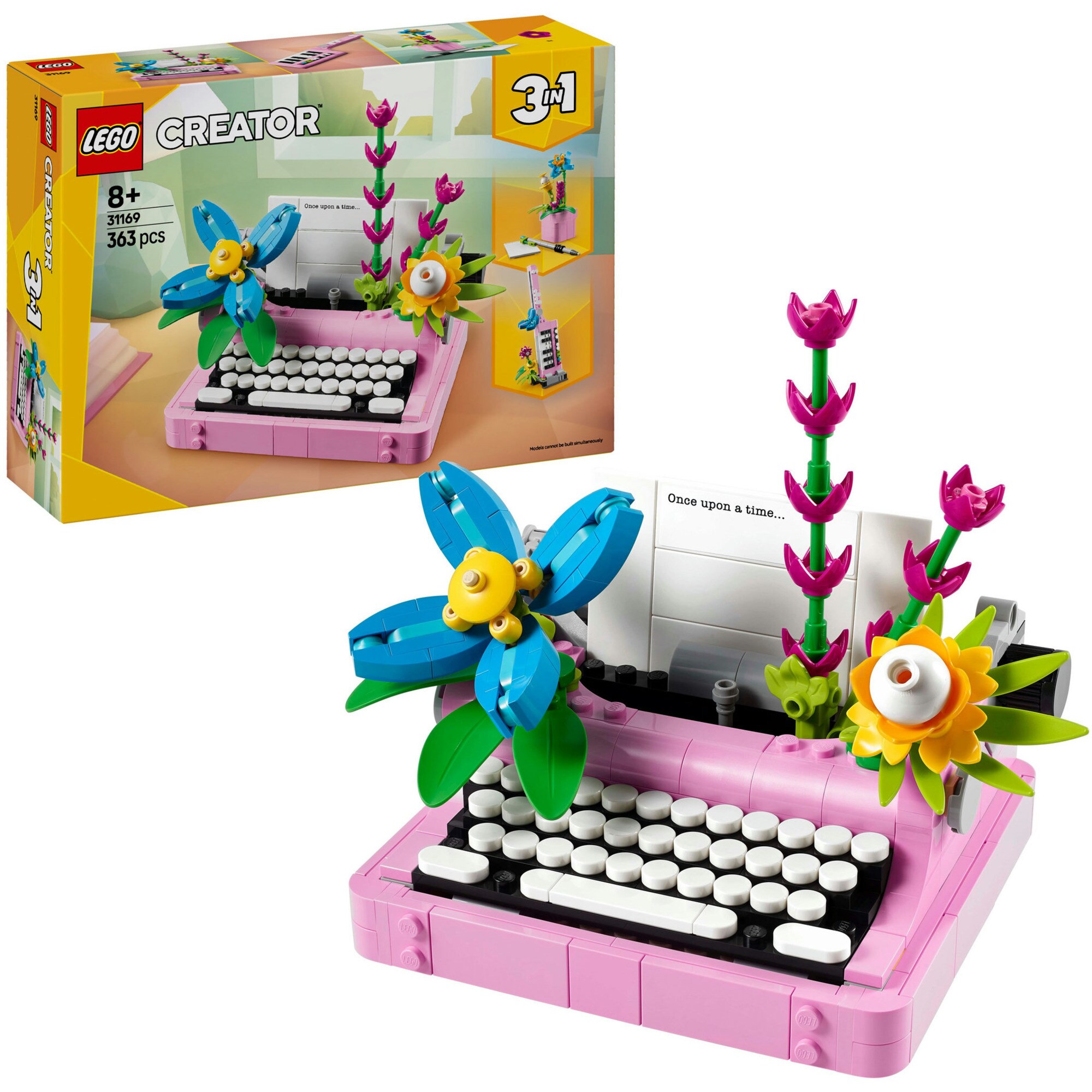 LEGO Konstruktionsspielzeug Creator 3-in-1 Schreibmaschine mit Blumen - Bild 1