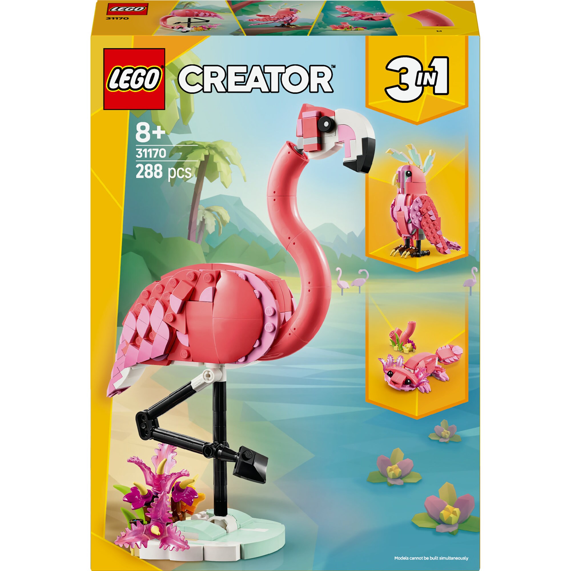 LEGO Konstruktionsspielzeug Creator 3-in-1 Rosa Flamingo - Bild 1