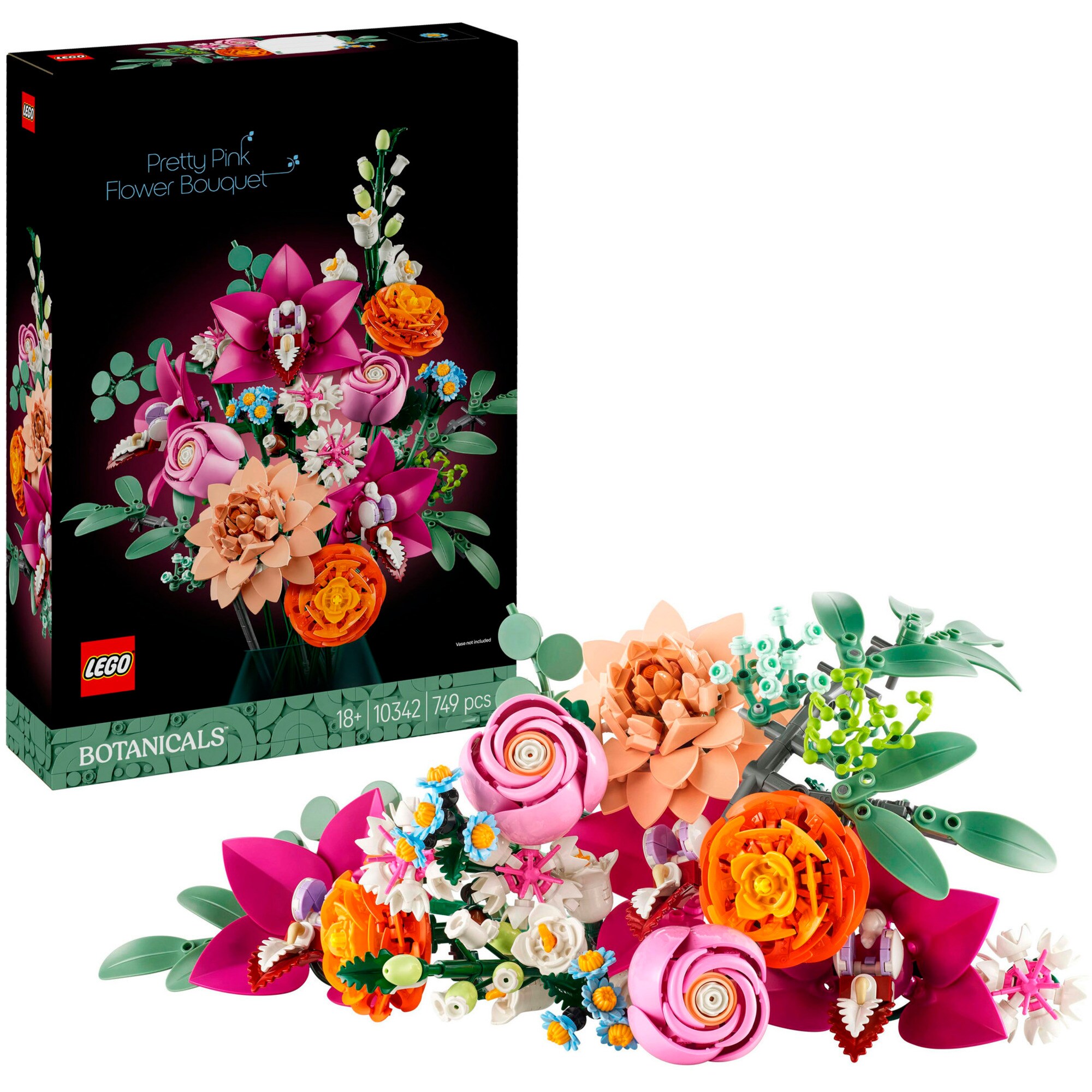 LEGO Konstruktionsspielzeug Botanicals Sch&ouml;ner Rosafarbener Blumenstrau&szlig; - Bild 1