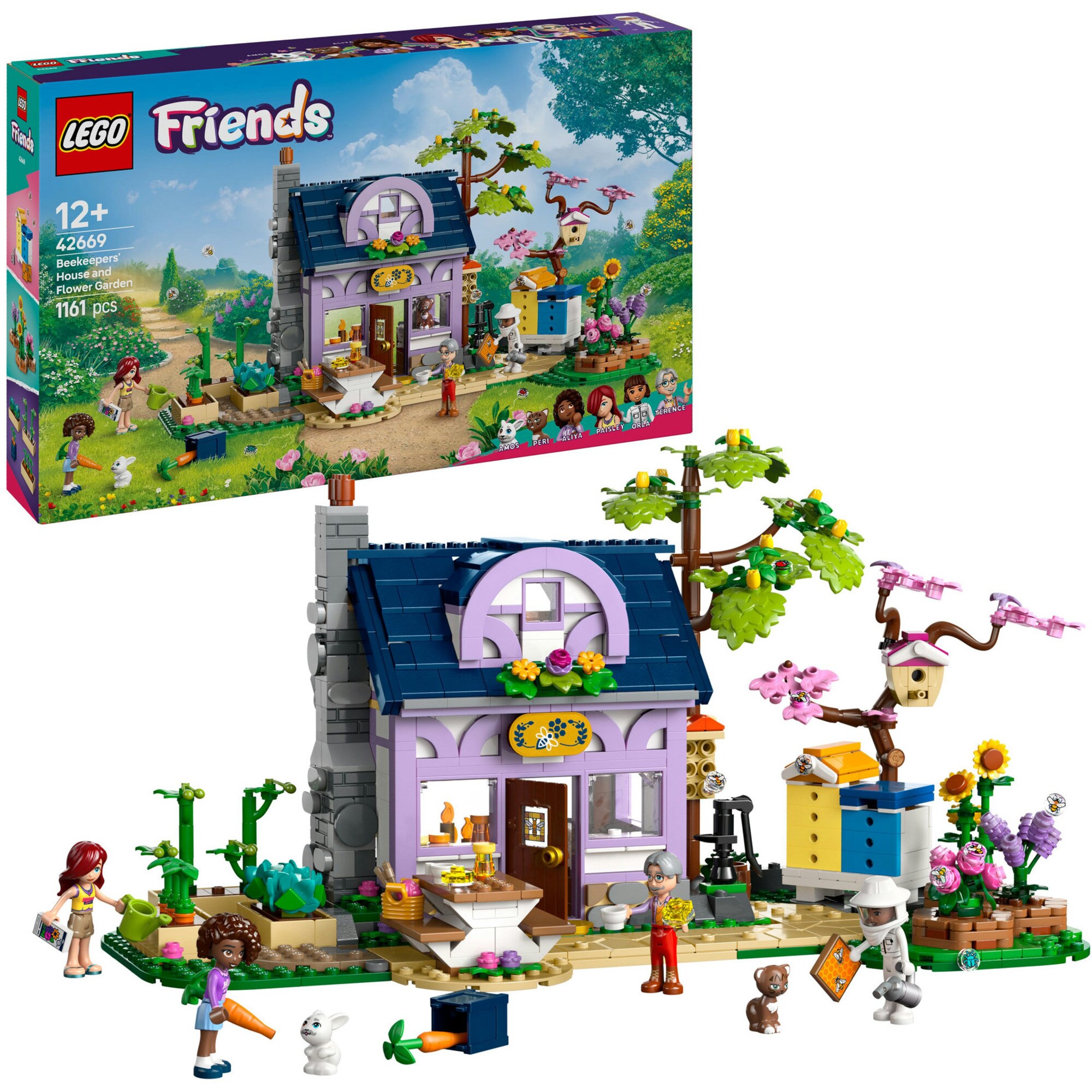LEGO Konstruktionsspielzeug Friends Haus und Blumengarten der Imker - Bild 1
