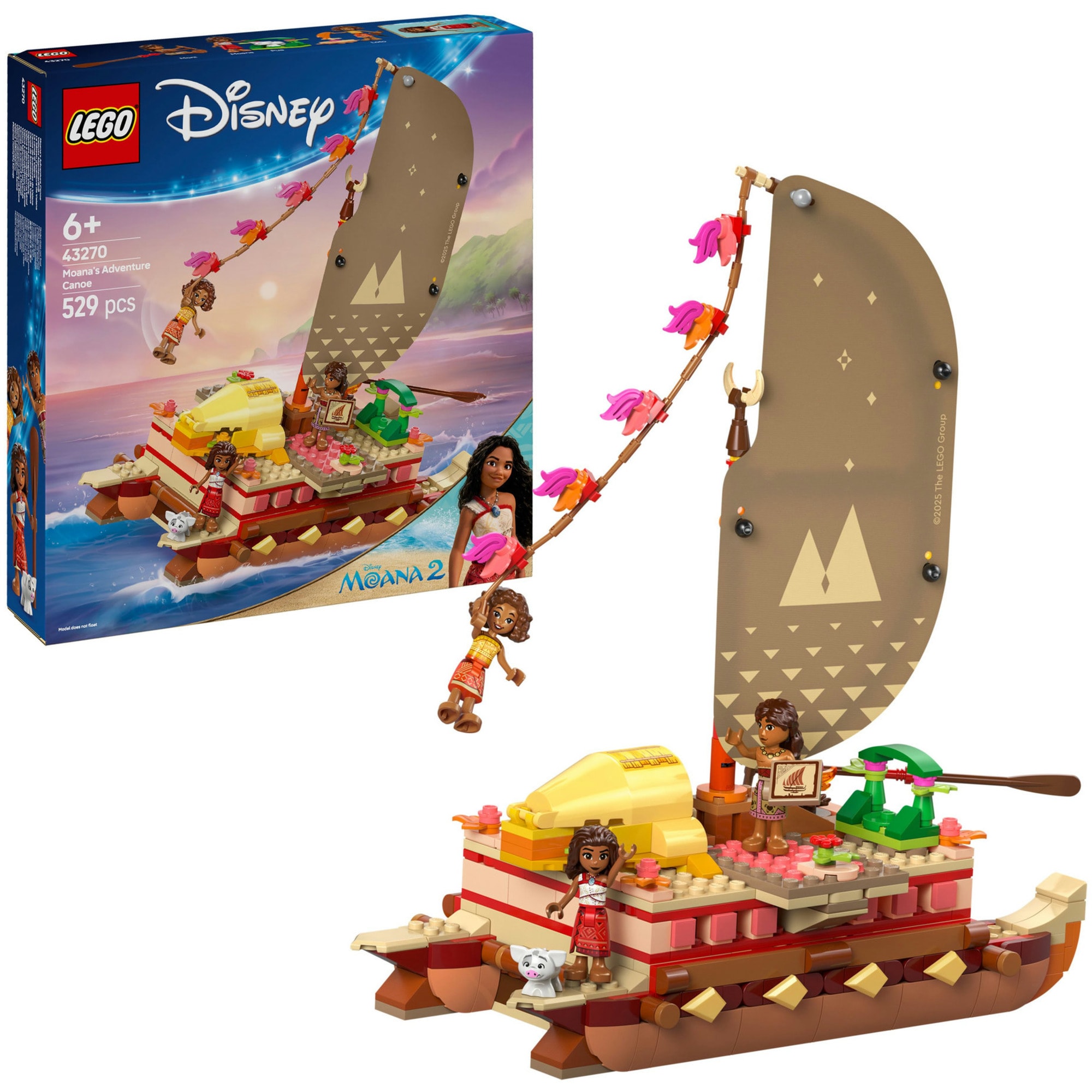 LEGO Konstruktionsspielzeug Disney Princess Vaianas Abenteuerflo&szlig; - Bild 1