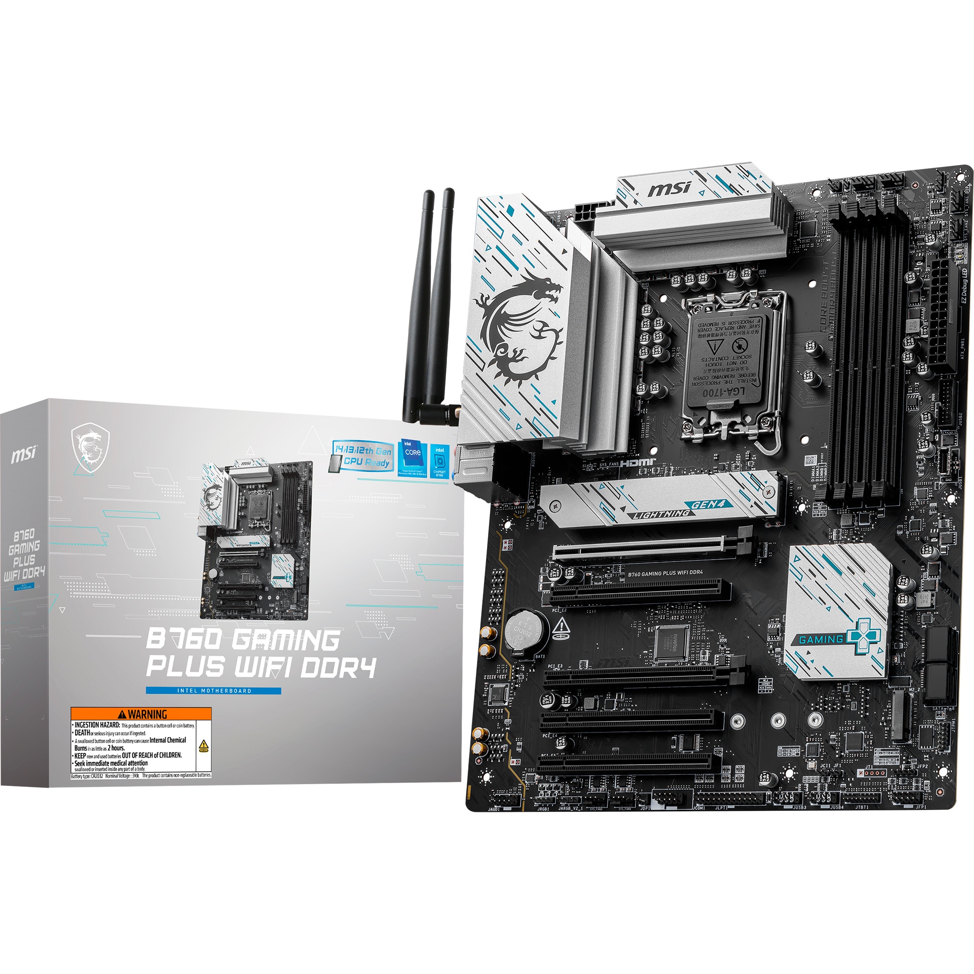MSI Mainboard B760 GAMING PLUS WIFI DDR4 - Bild 1