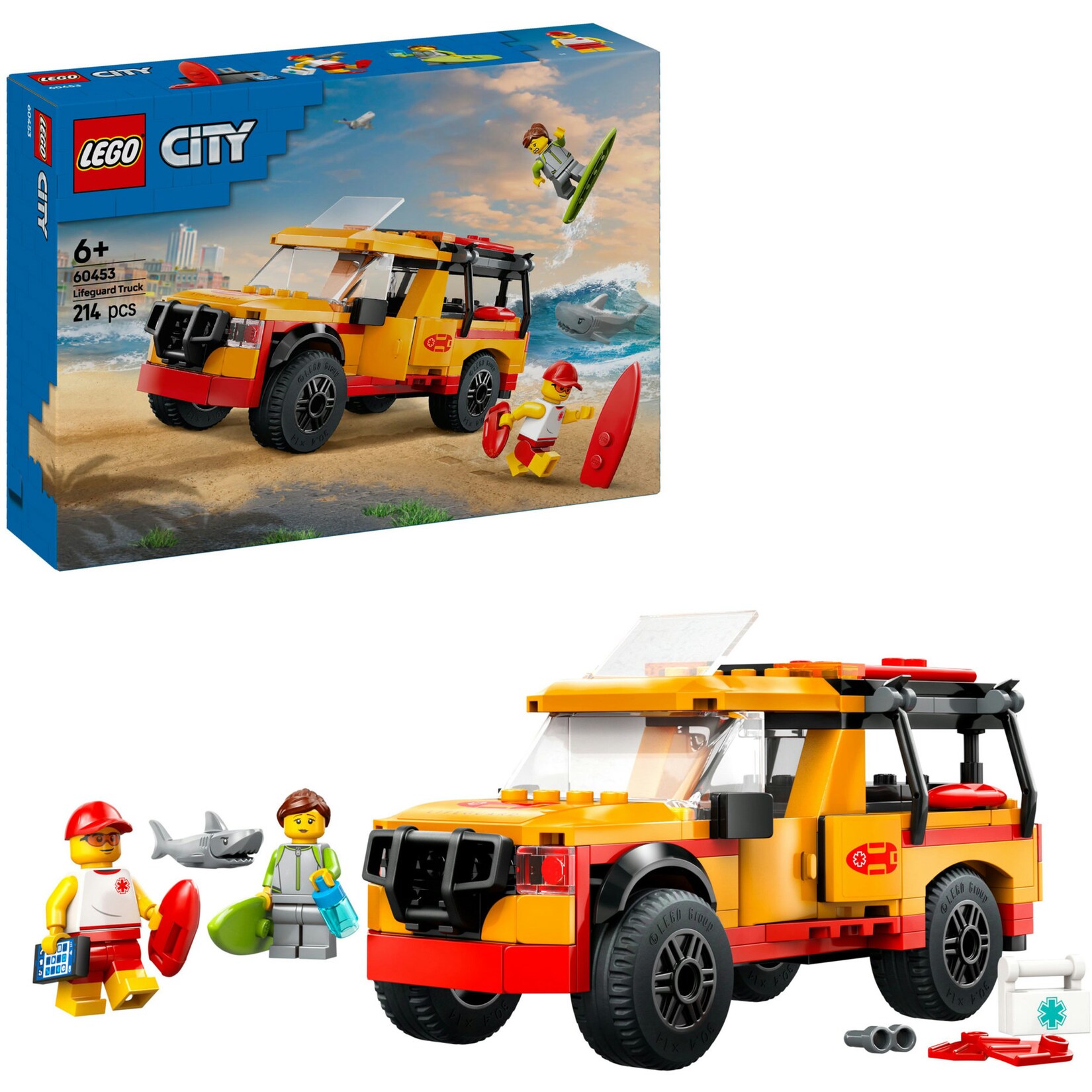 LEGO Konstruktionsspielzeug City Einsatzfahrzeug der Rettungsschwimmer | 05702017812434
