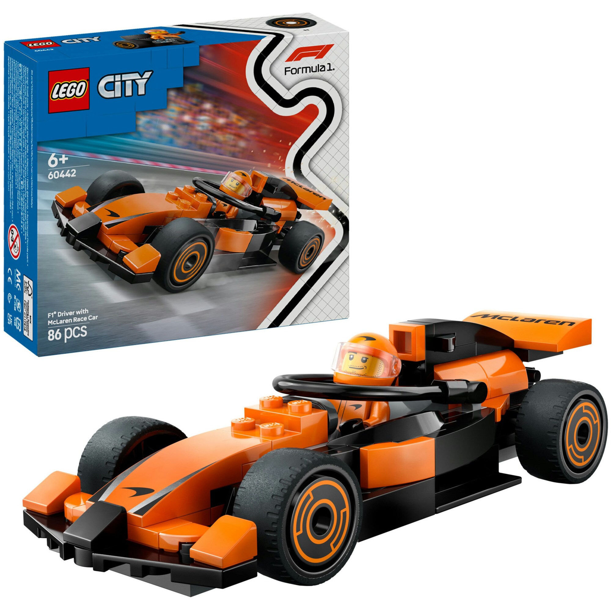 LEGO Konstruktionsspielzeug City F1 Rennfahrer mit McLaren Rennauto - Bild 1