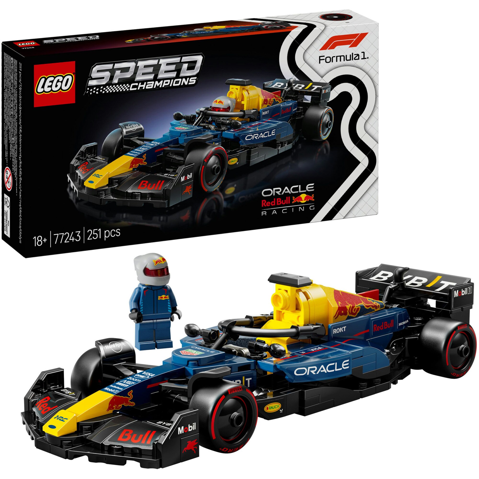 LEGO Konstruktionsspielzeug Speed Champions Oracle Red Bull Racing RB20 F1 Rennauto - Bild 1