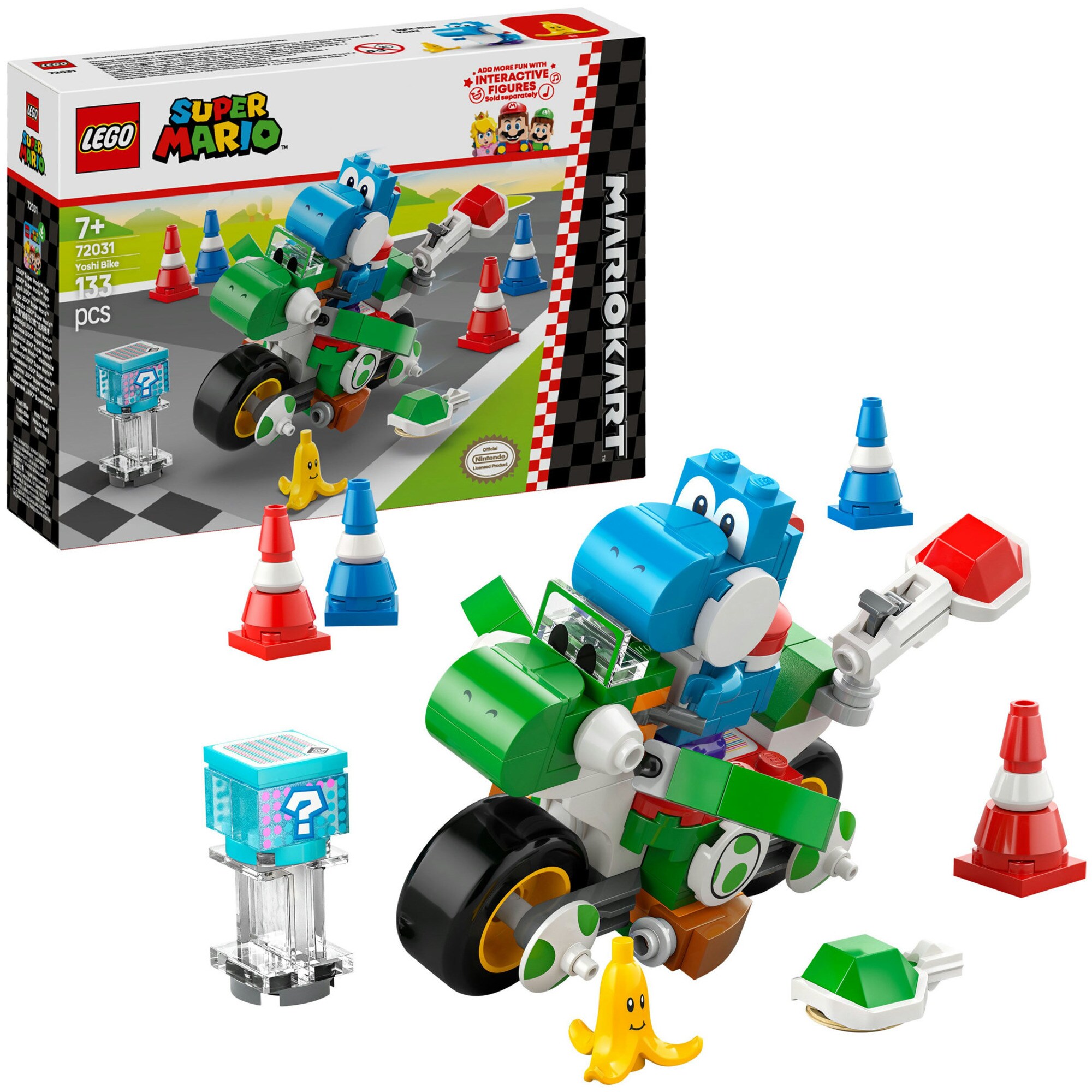LEGO Konstruktionsspielzeug Super Mario - Mario Kart: Yoshi-Bike - Bild 1