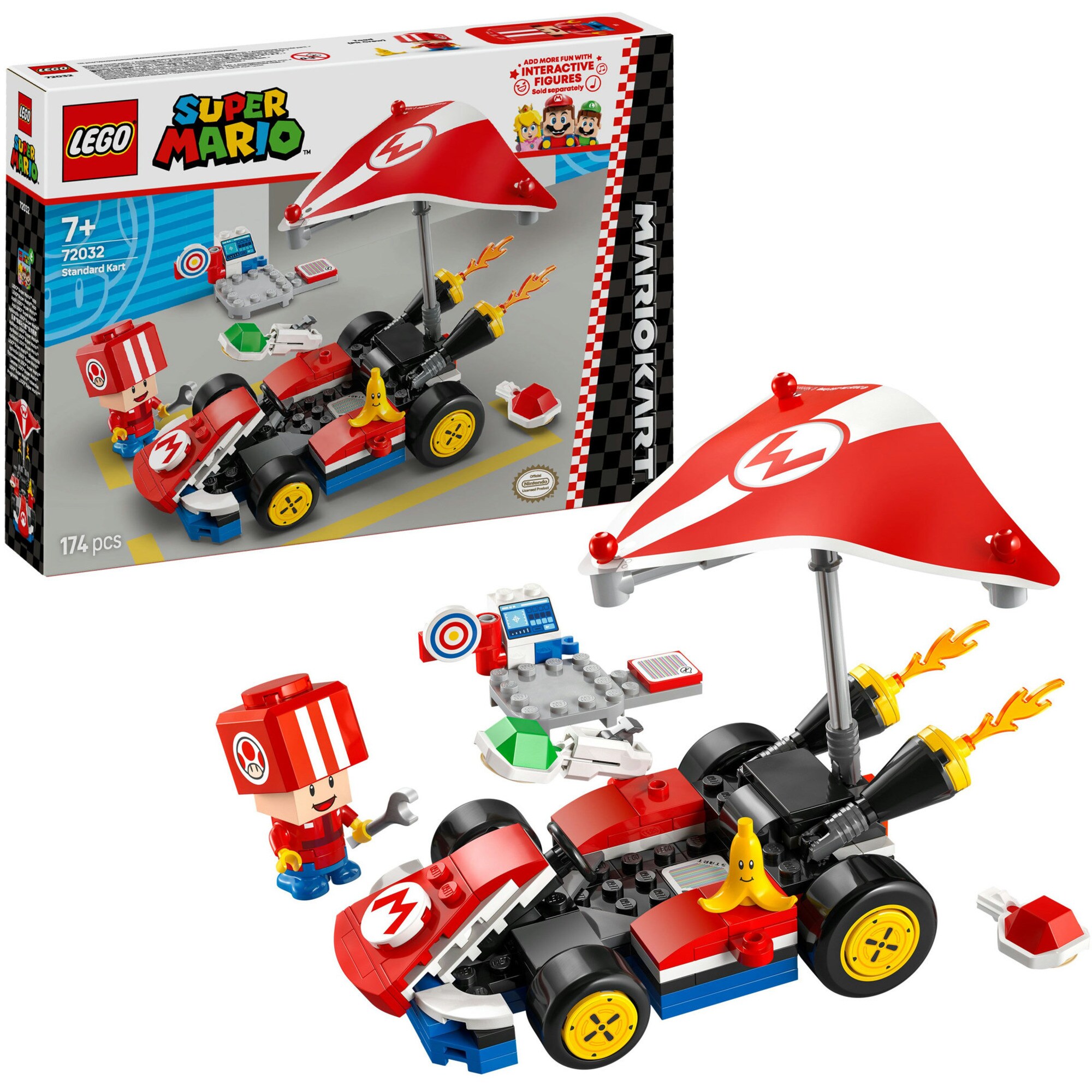 LEGO Konstruktionsspielzeug Super Mario - Mario Kart: Standard-Kart - Bild 1