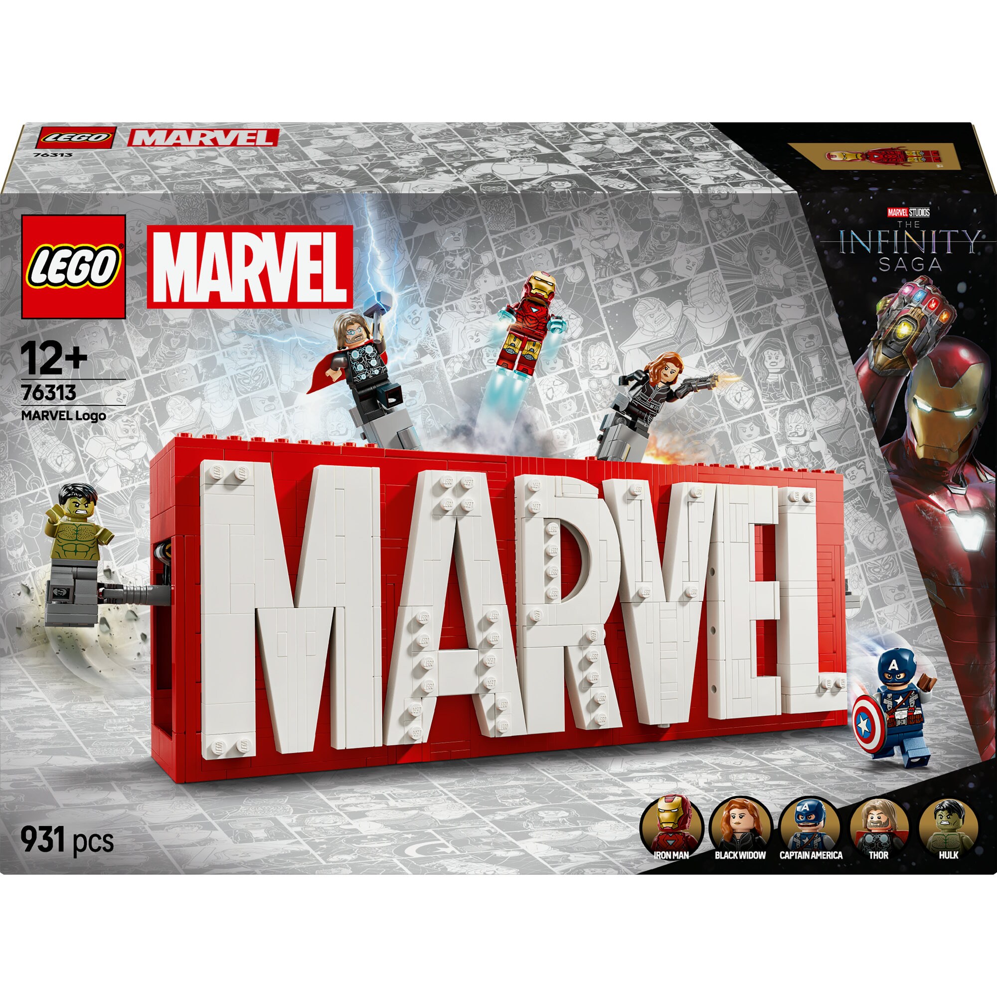 LEGO Konstruktionsspielzeug Marvel Logo & Minifiguren - Bild 1