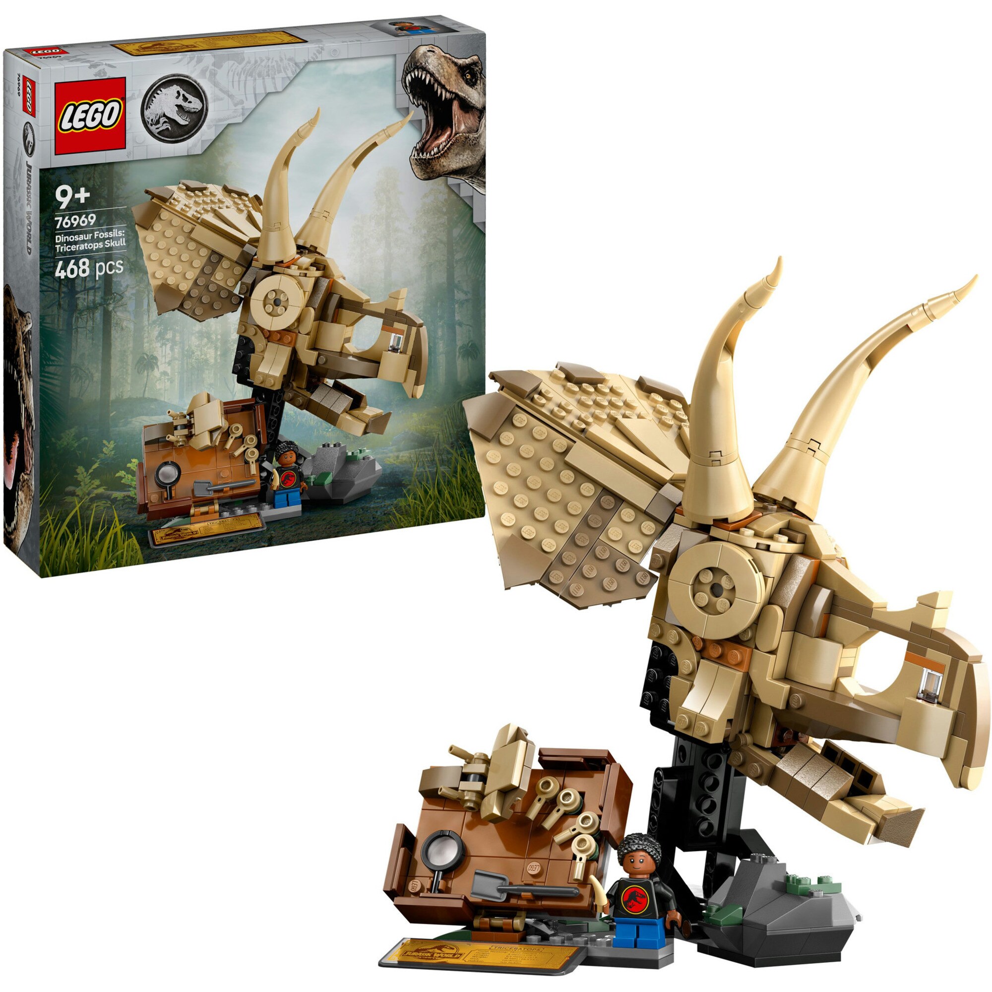 LEGO Konstruktionsspielzeug Jurassic World Dinosaurier-Fossilien: Triceratops-Sch&auml;del - Bild 1