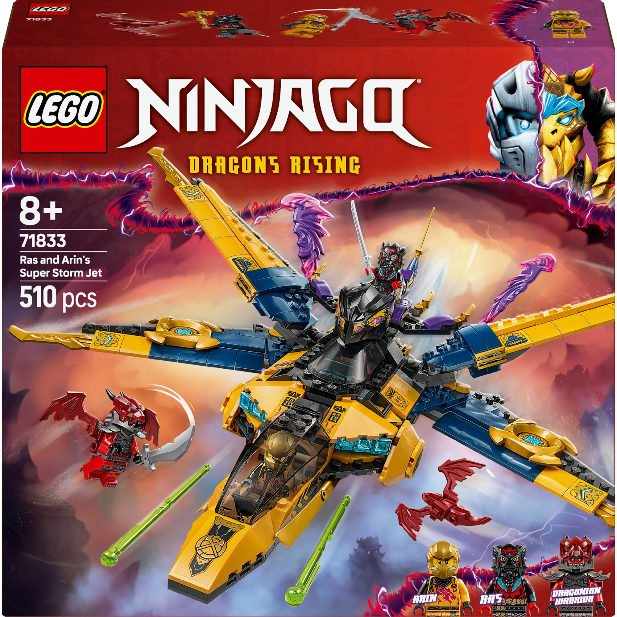 LEGO Konstruktionsspielzeug Ninjago Ras und Arins Super-Sturmflieger - Bild 1
