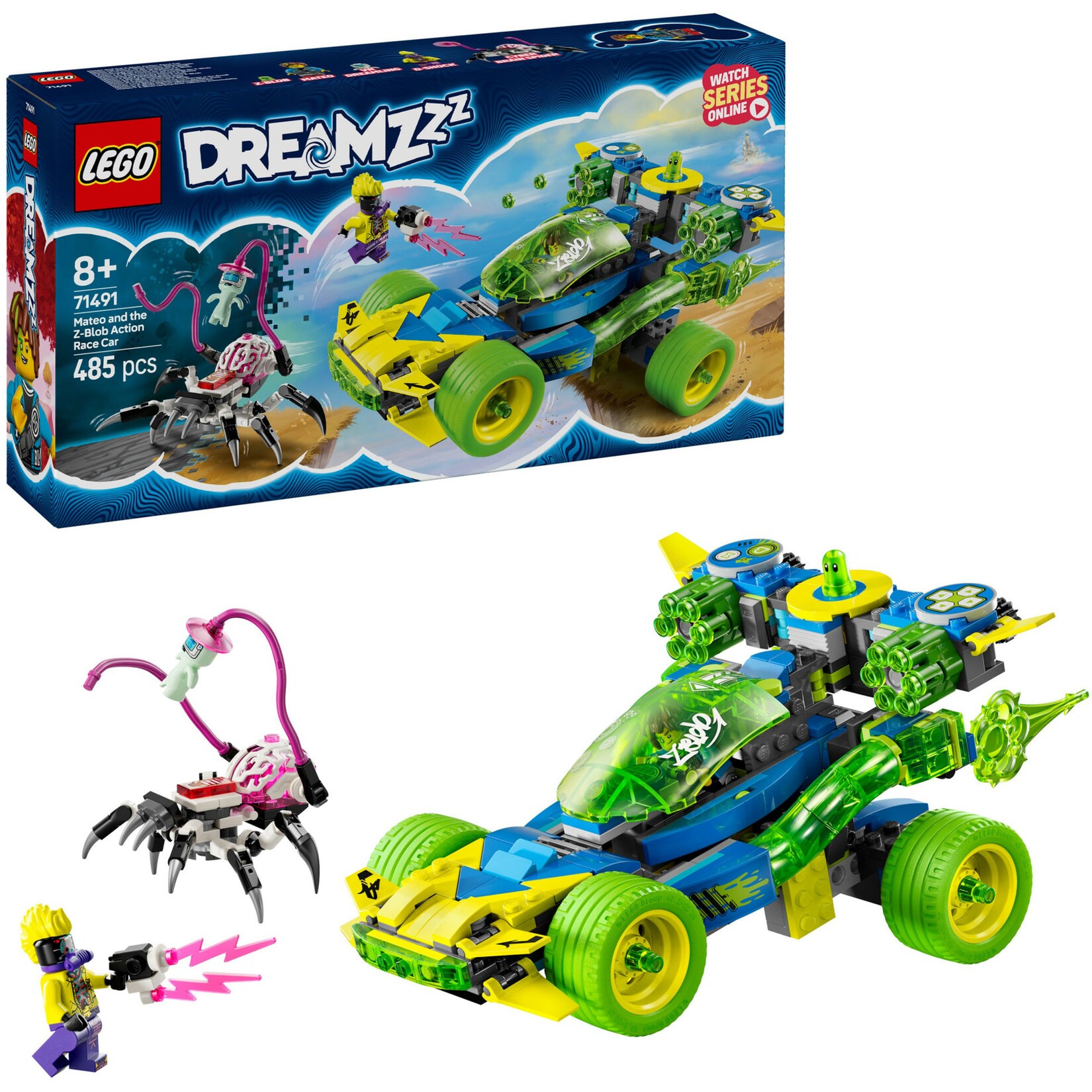 LEGO Konstruktionsspielzeug DREAMZzz Mateo mit dem Z-Blob Action Rennwagen | 05702017812168