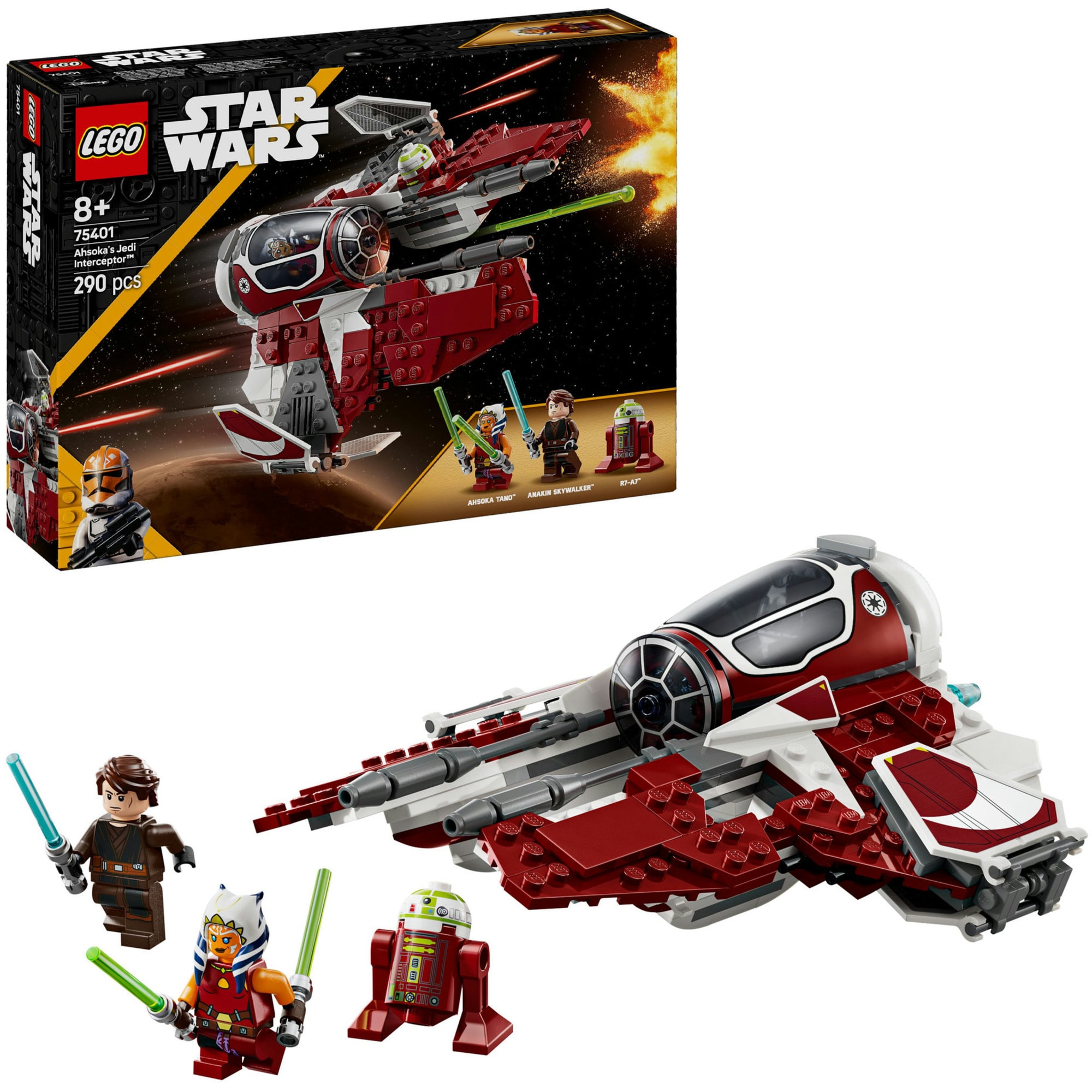 LEGO Konstruktionsspielzeug Star Wars Ahsokas Jedi Interceptor - Bild 1
