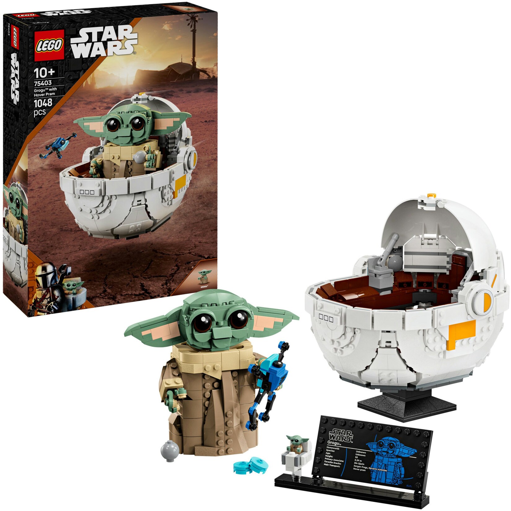 LEGO Konstruktionsspielzeug Star Wars Grogu in seiner Repulsorwiege | 05702017817477