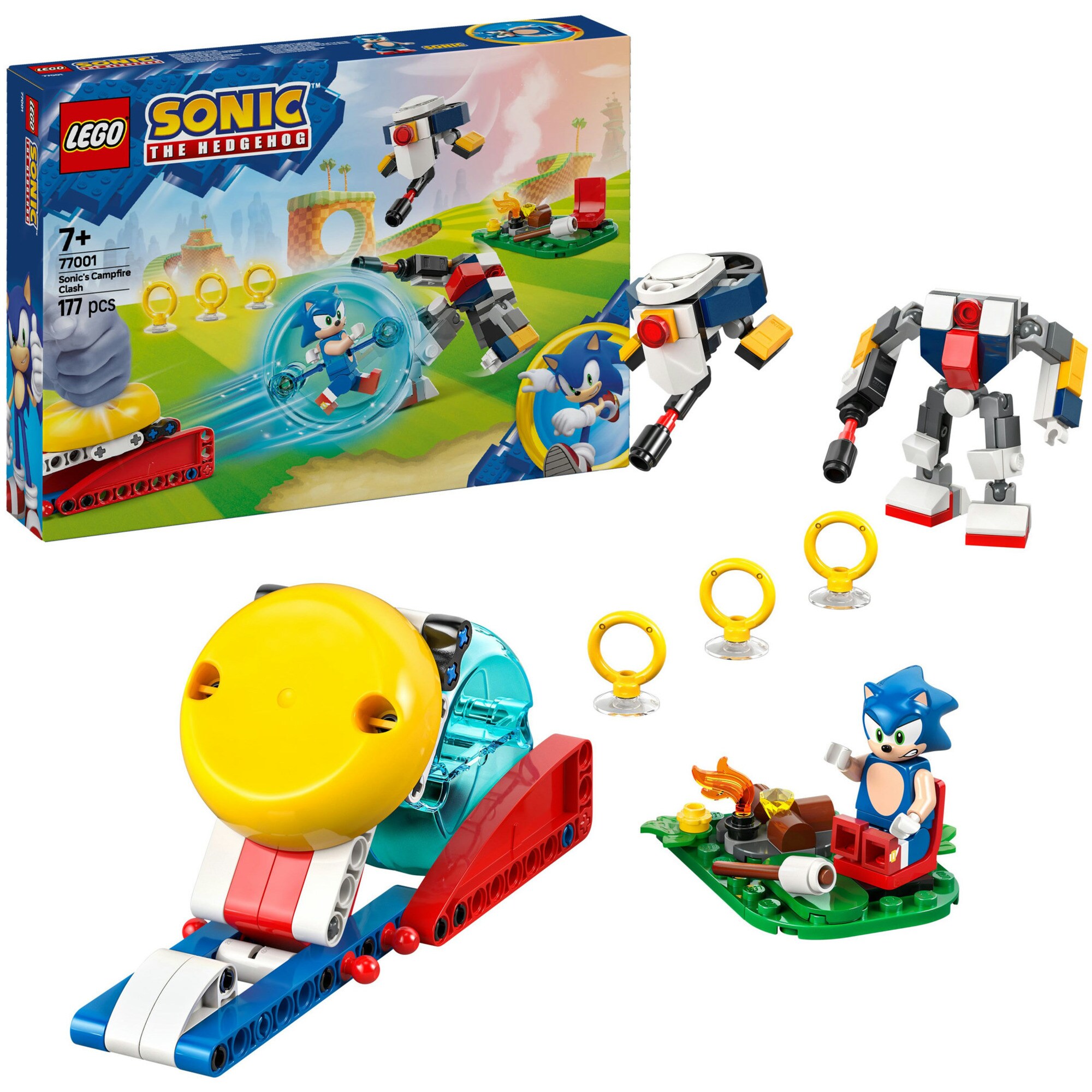 LEGO Konstruktionsspielzeug Sonic the Hedgehog Sonics Showdown am Lagerfeuer - Bild 1
