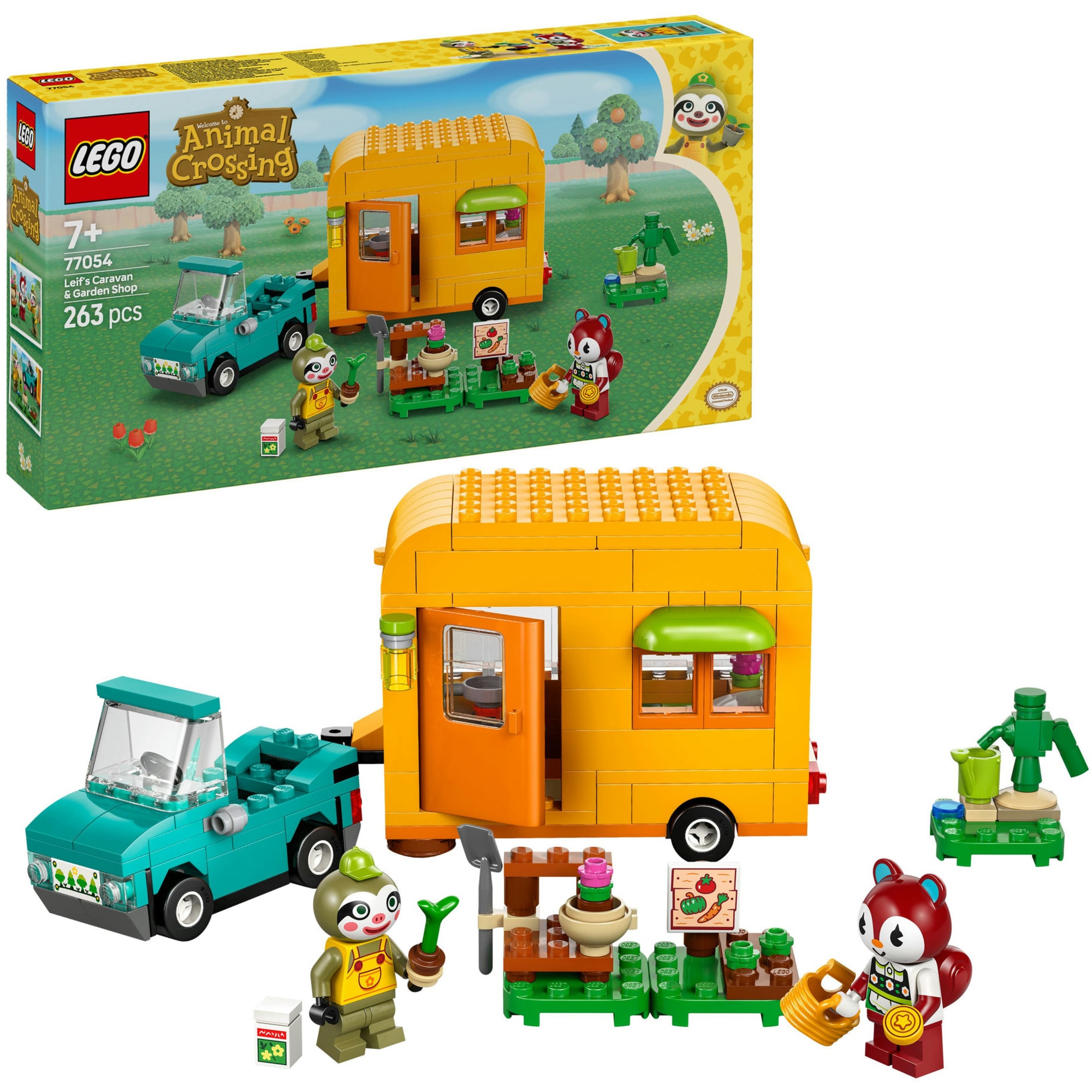 LEGO Konstruktionsspielzeug Animal Crossing Gerds Wohnwagen & G&auml;rtnerei - Bild 1