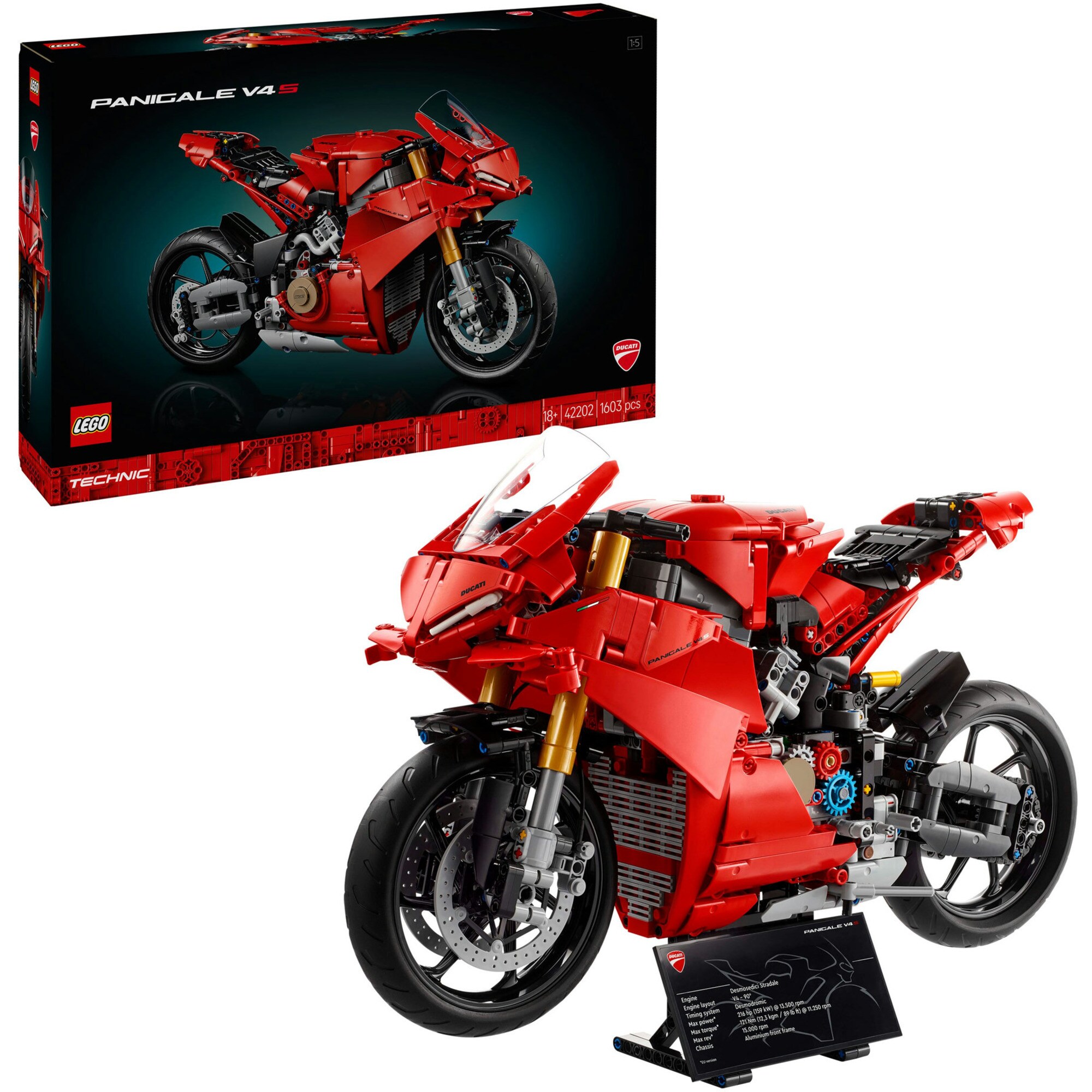 LEGO Konstruktionsspielzeug Technic Ducati Panigale V4 S Motorrad - Bild 1