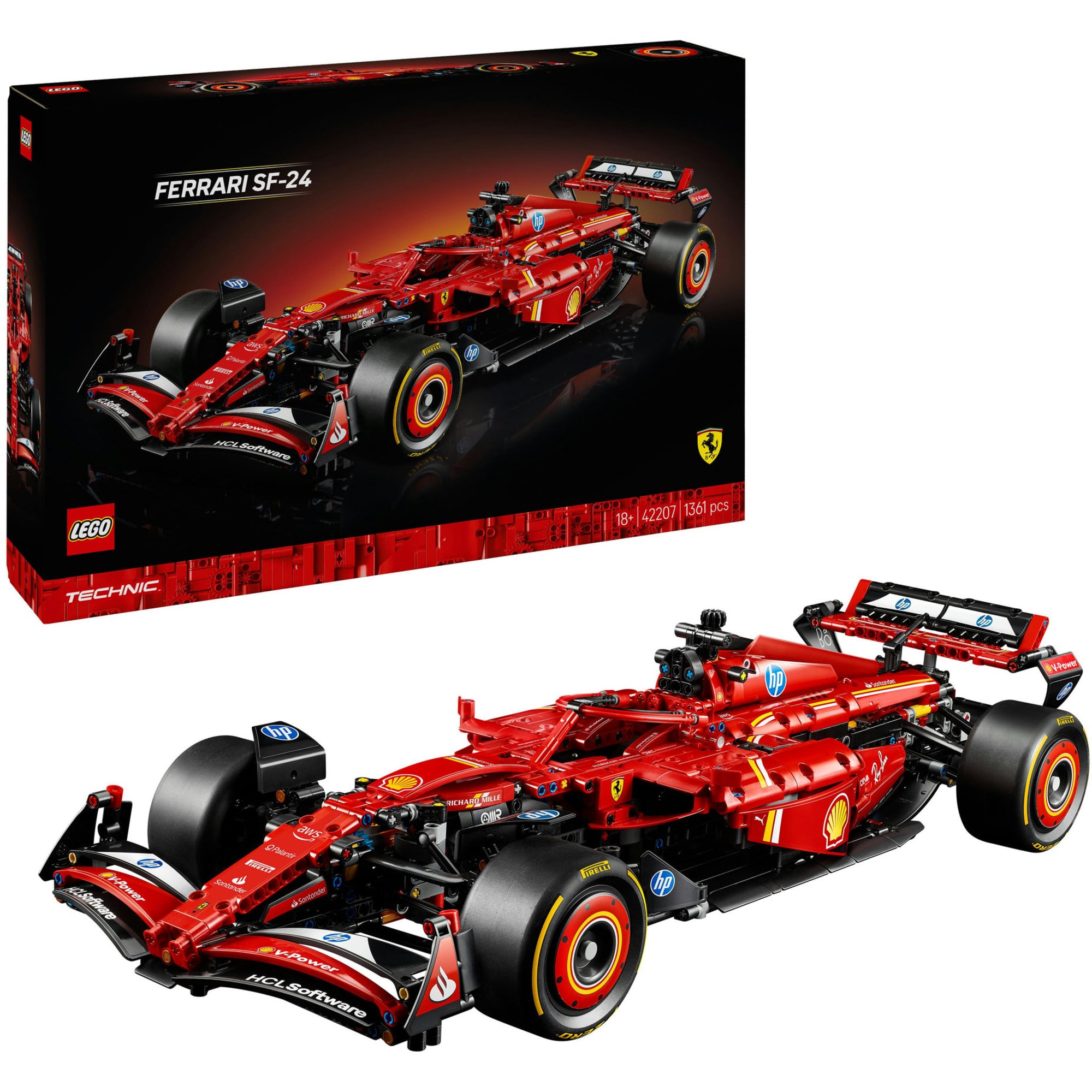 LEGO Konstruktionsspielzeug Technic Ferrari SF-24 F1 Rennauto - Bild 1