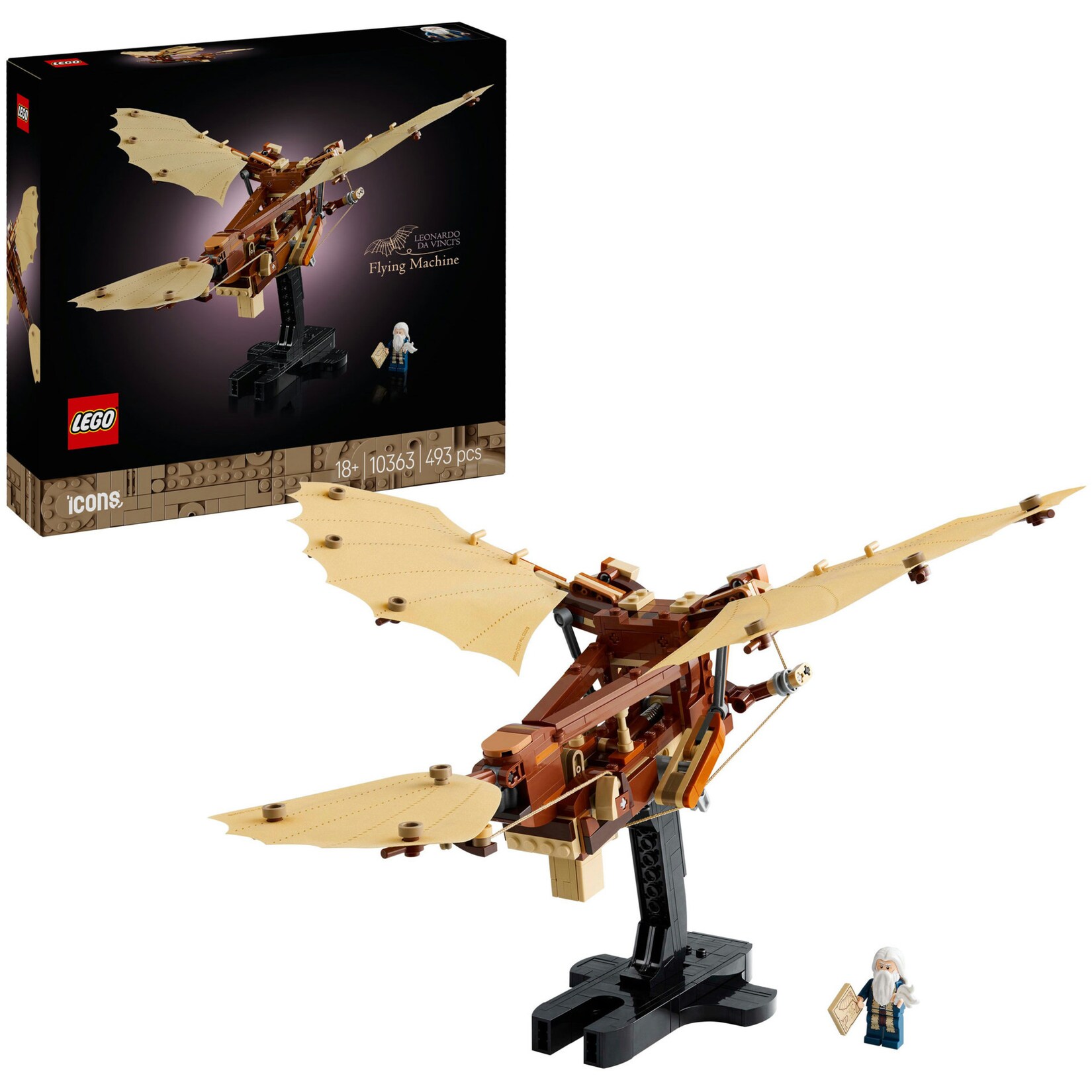 LEGO Konstruktionsspielzeug Icons Leonardo da Vincis Fluggerät | 05702017815893