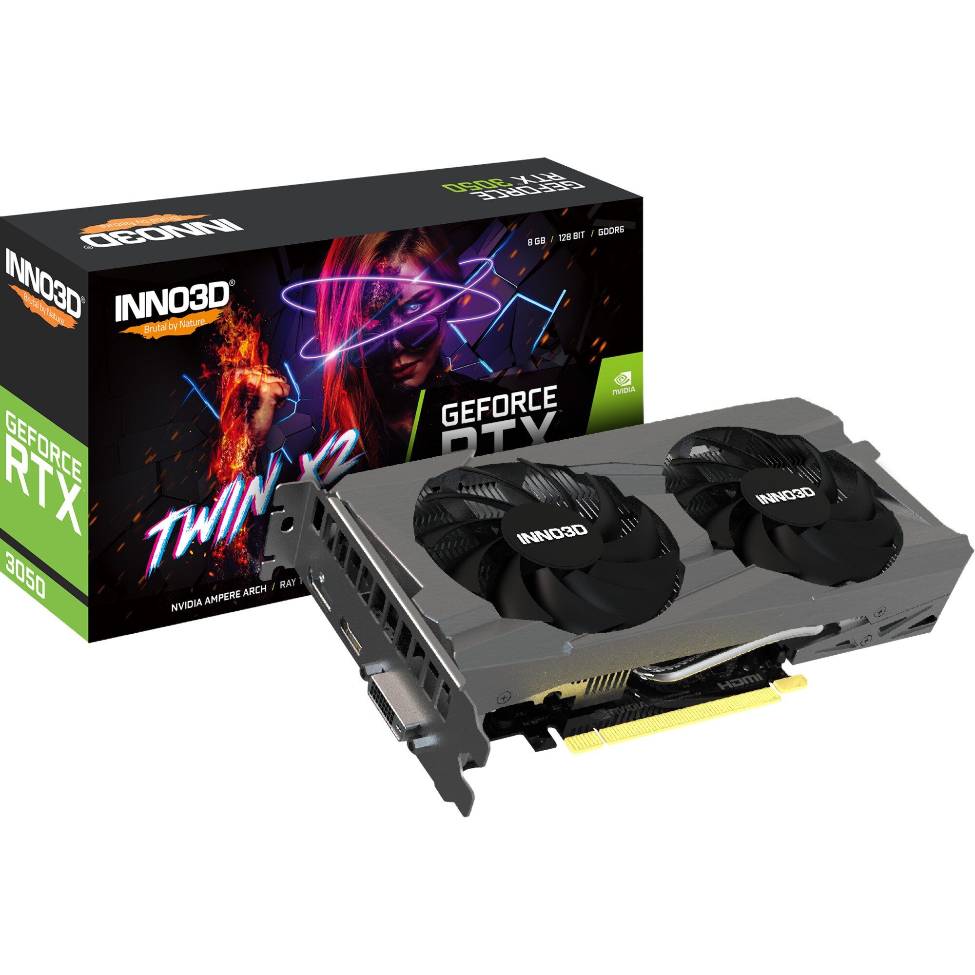 Inno3D Grafikkarte GeForce RTX 3050 TWIN X2 - Bild 1