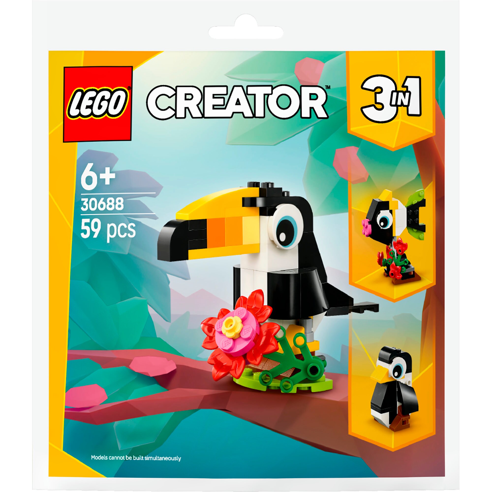LEGO Konstruktionsspielzeug Creator 3-in-1 Tropischer Tukan - Bild 1