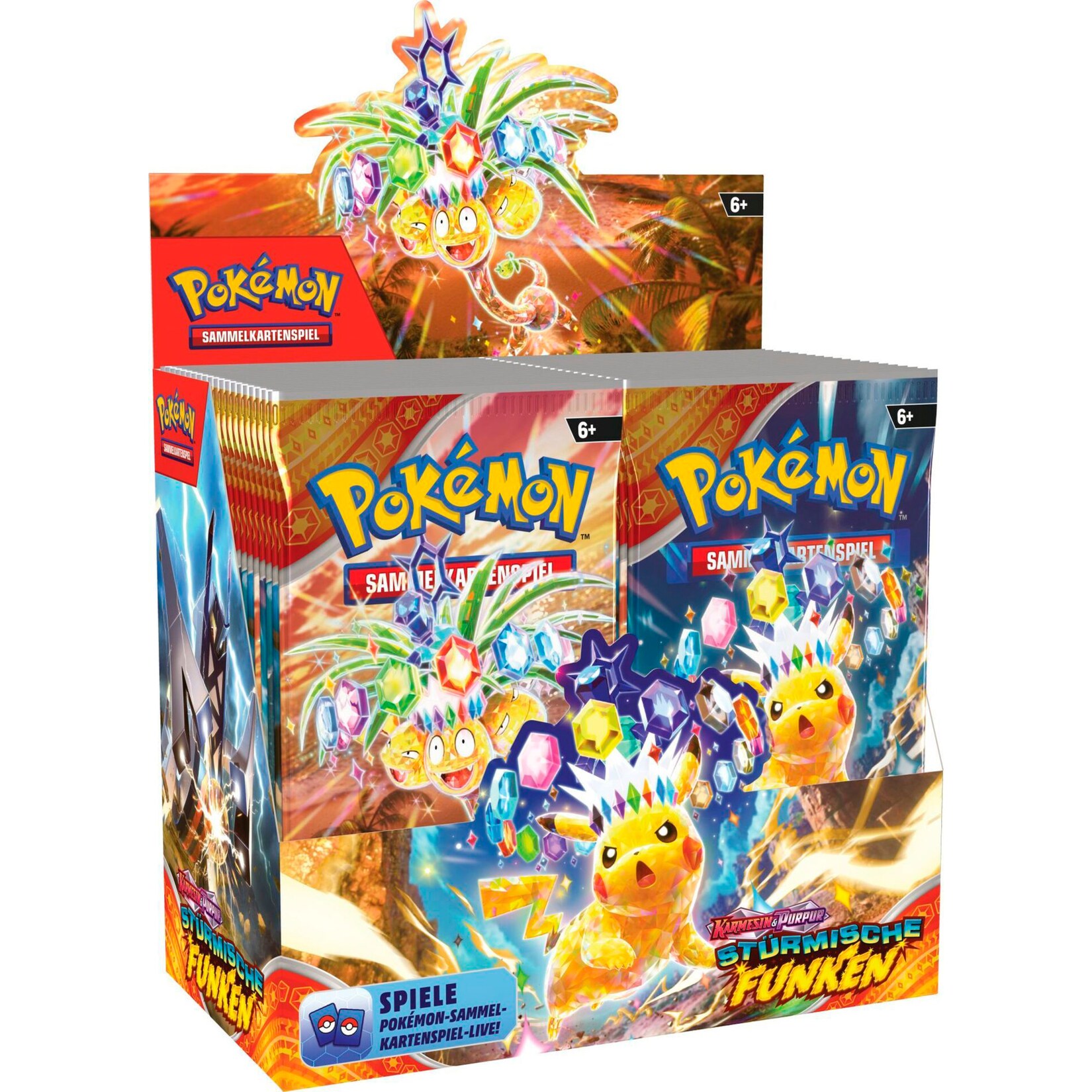 Pokemon Sammelkarten Pokémon-TCG: Karmesin & Purpur – Stürmische Funken – Booster Display | 00820650469480