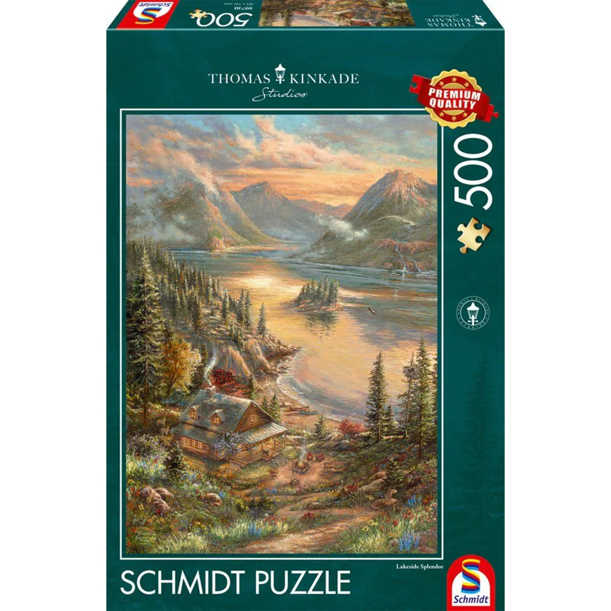 Schmidt Spiele Puzzle Thomas Kinkade Studios: Pracht am Seeufer - Bild 1