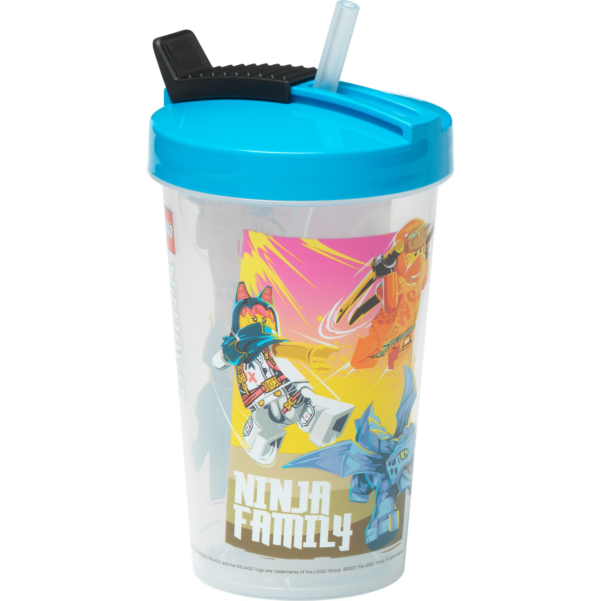 Room Copenhagen Becher LEGO Becher mit Strohhalm Ninjago Classic Black - Bild 1