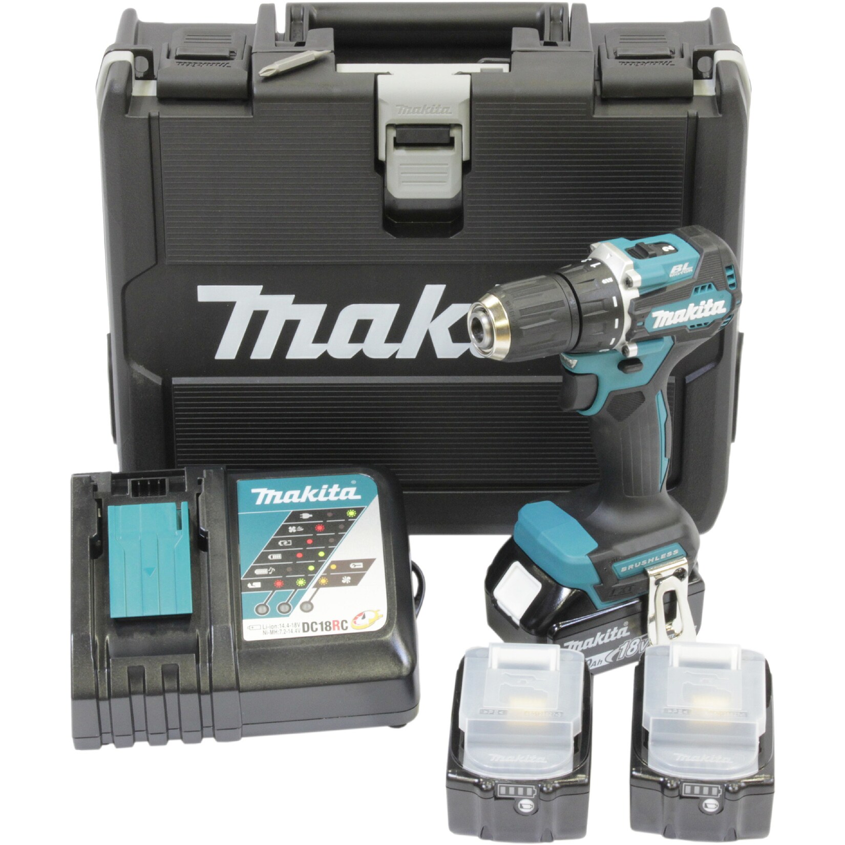 Makita Bohrschrauber Akku-Bohrschrauber DDF487RFE3, 18Volt | 00088381753135