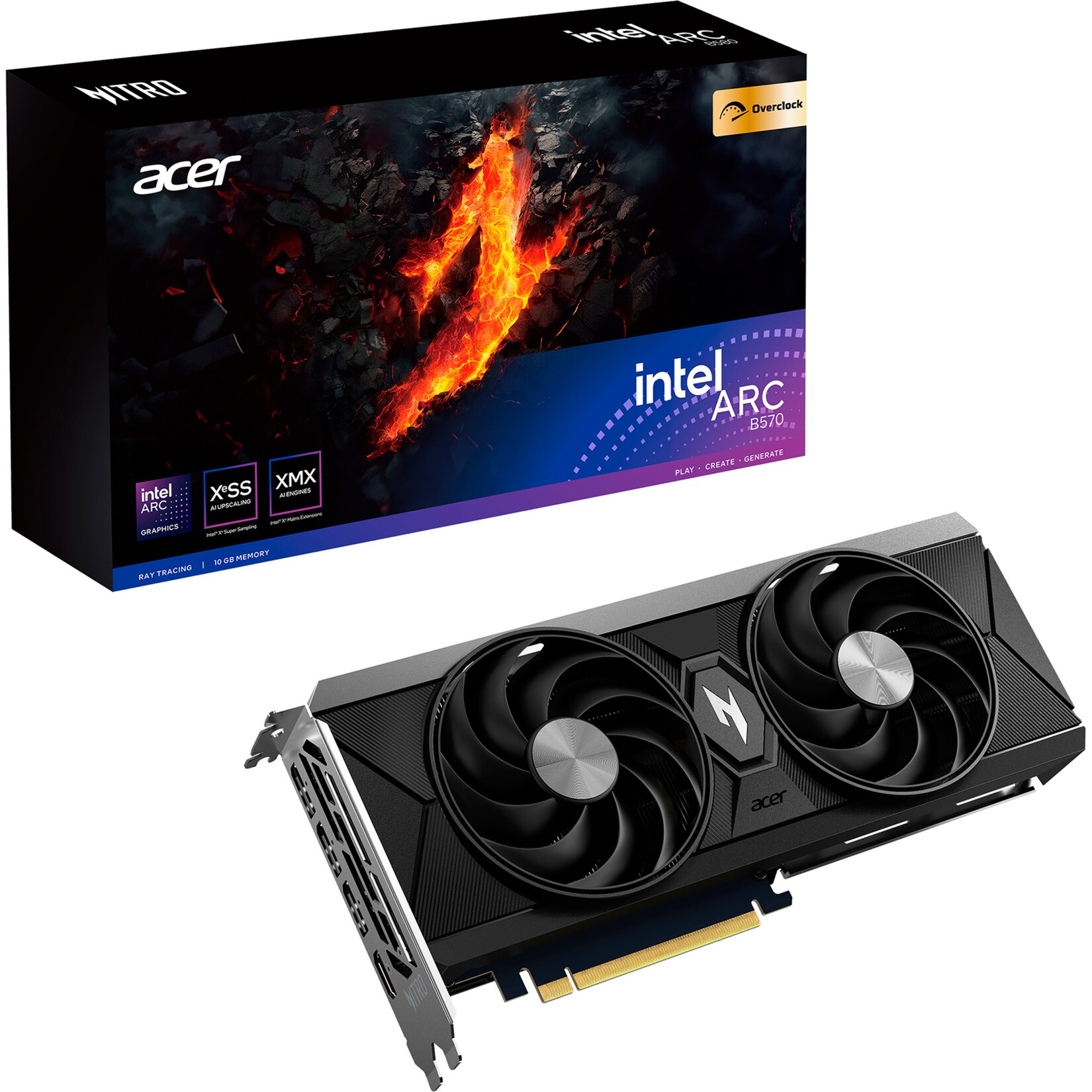 Acer Grafikkarte Nitro Intel® Arc™ B570 OC 10 GB | 04711474221131