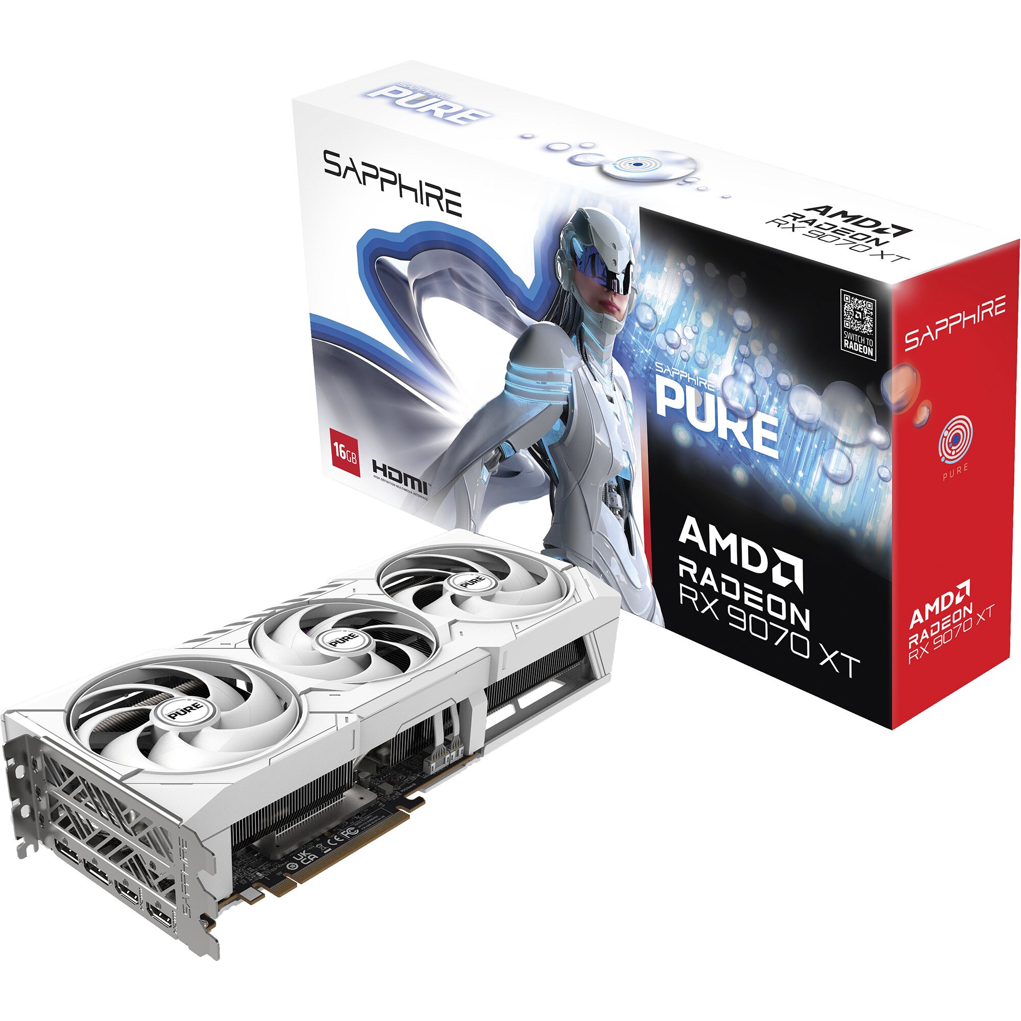 SAPPHIRE Grafikkarte Radeon RX 9070 XT Pure - Bild 1