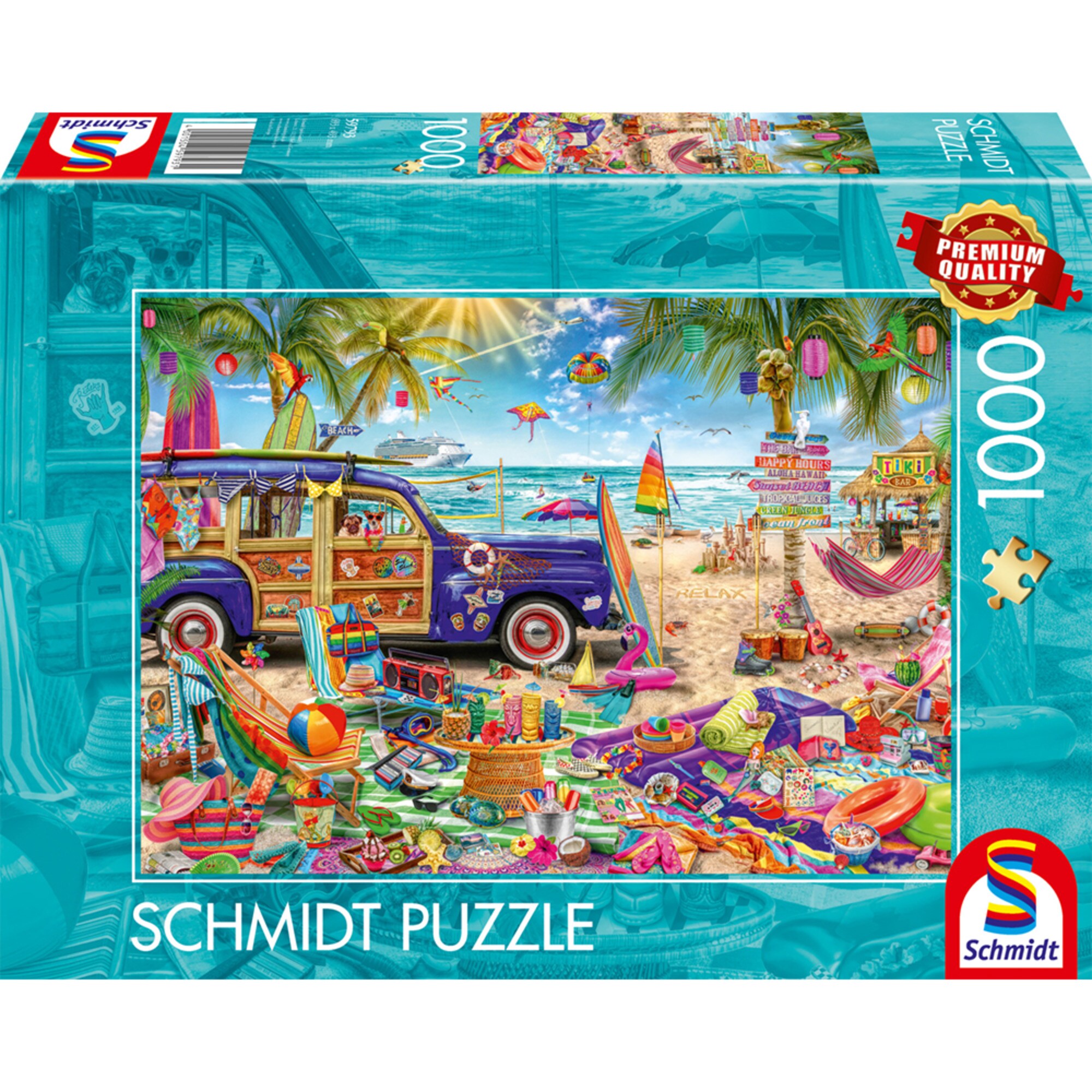 Schmidt Spiele Puzzle Sonnige Auszeit am Strand - Bild 1