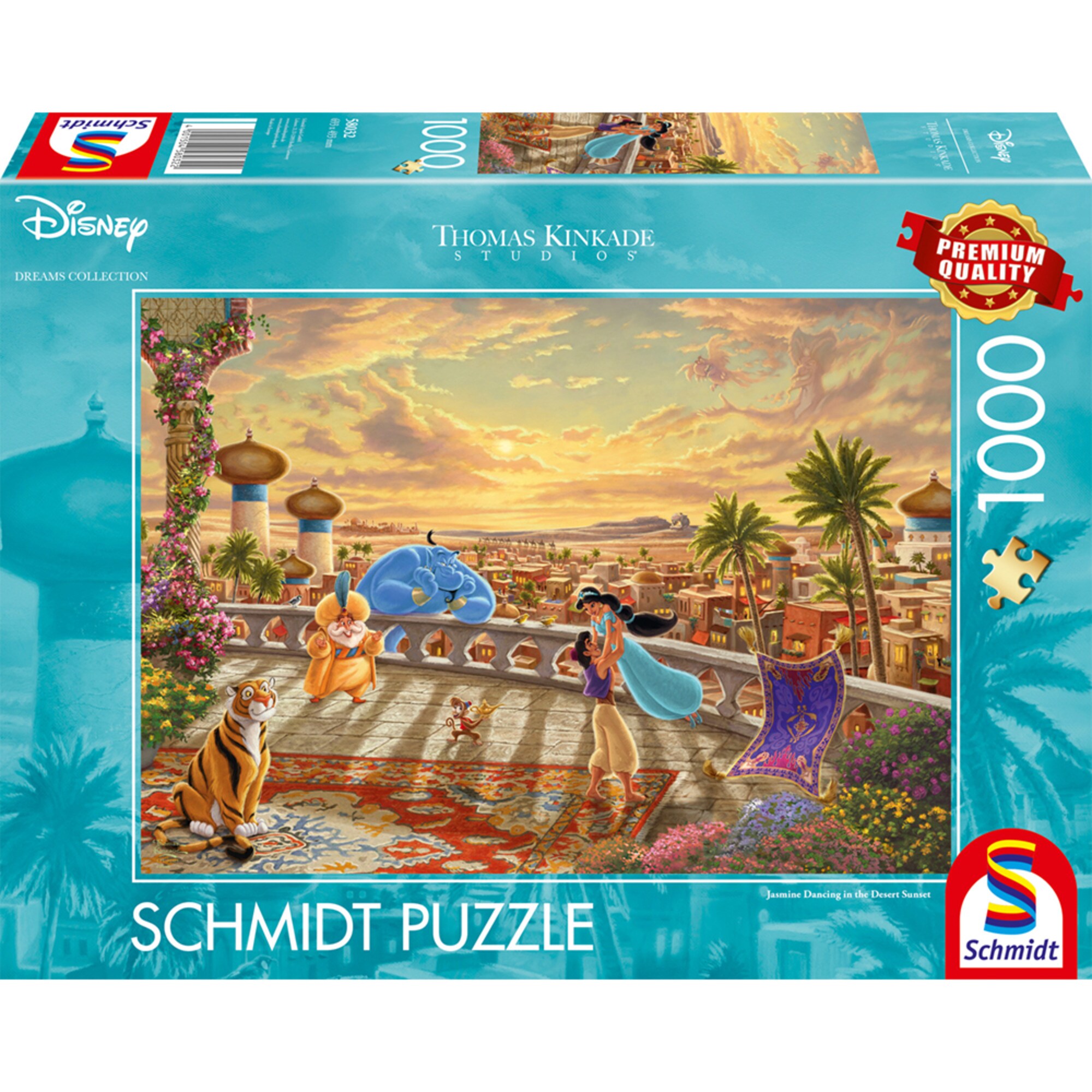 Schmidt Spiele Puzzle Thomas Kinkade Studios: Disney Dreams Collection - Jasmine Dancing in the Desert Sunlight - Bild 1