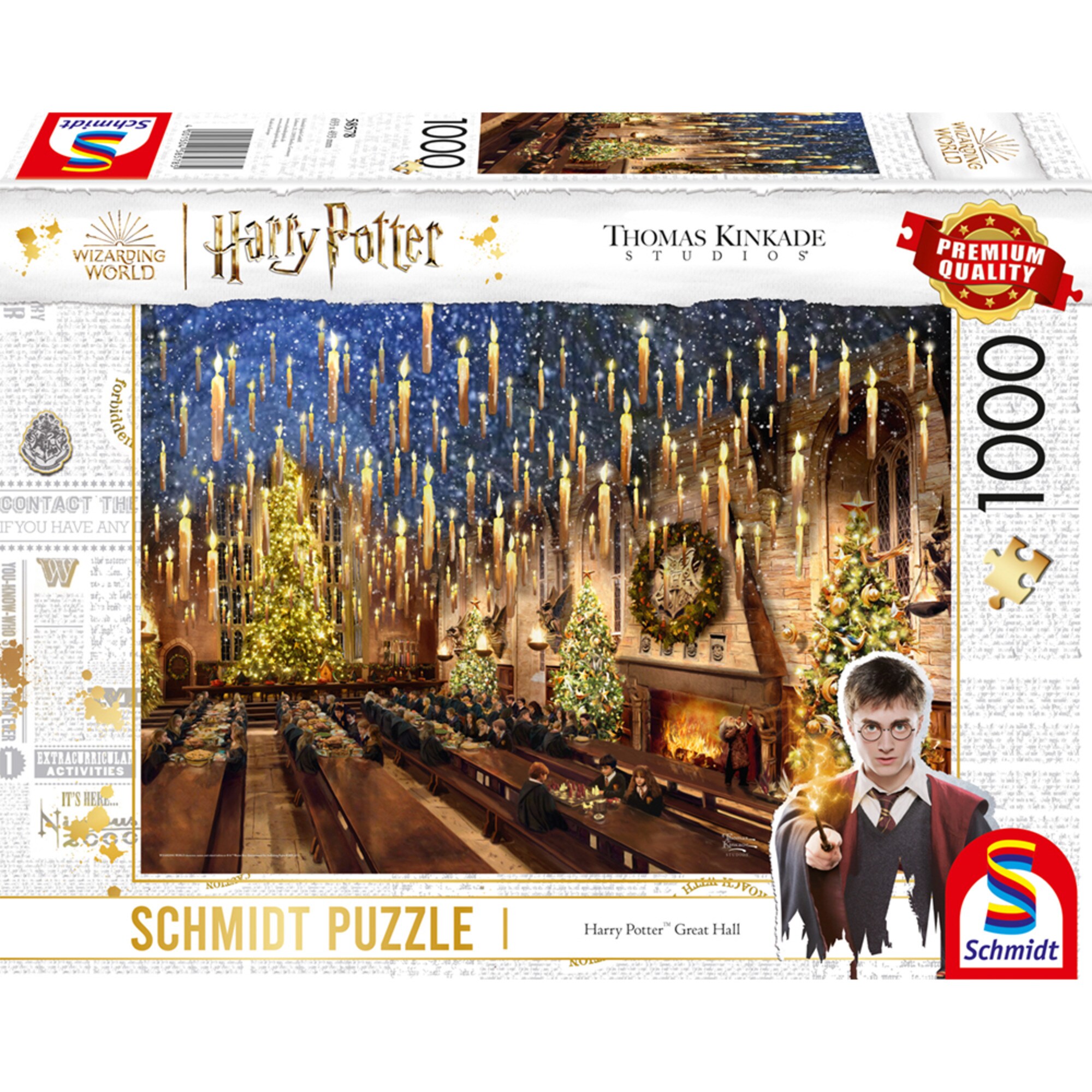 Schmidt Spiele Puzzle Thomas Kinkade Studios Wizarding World Harry Potter - Great Hall - Bild 1