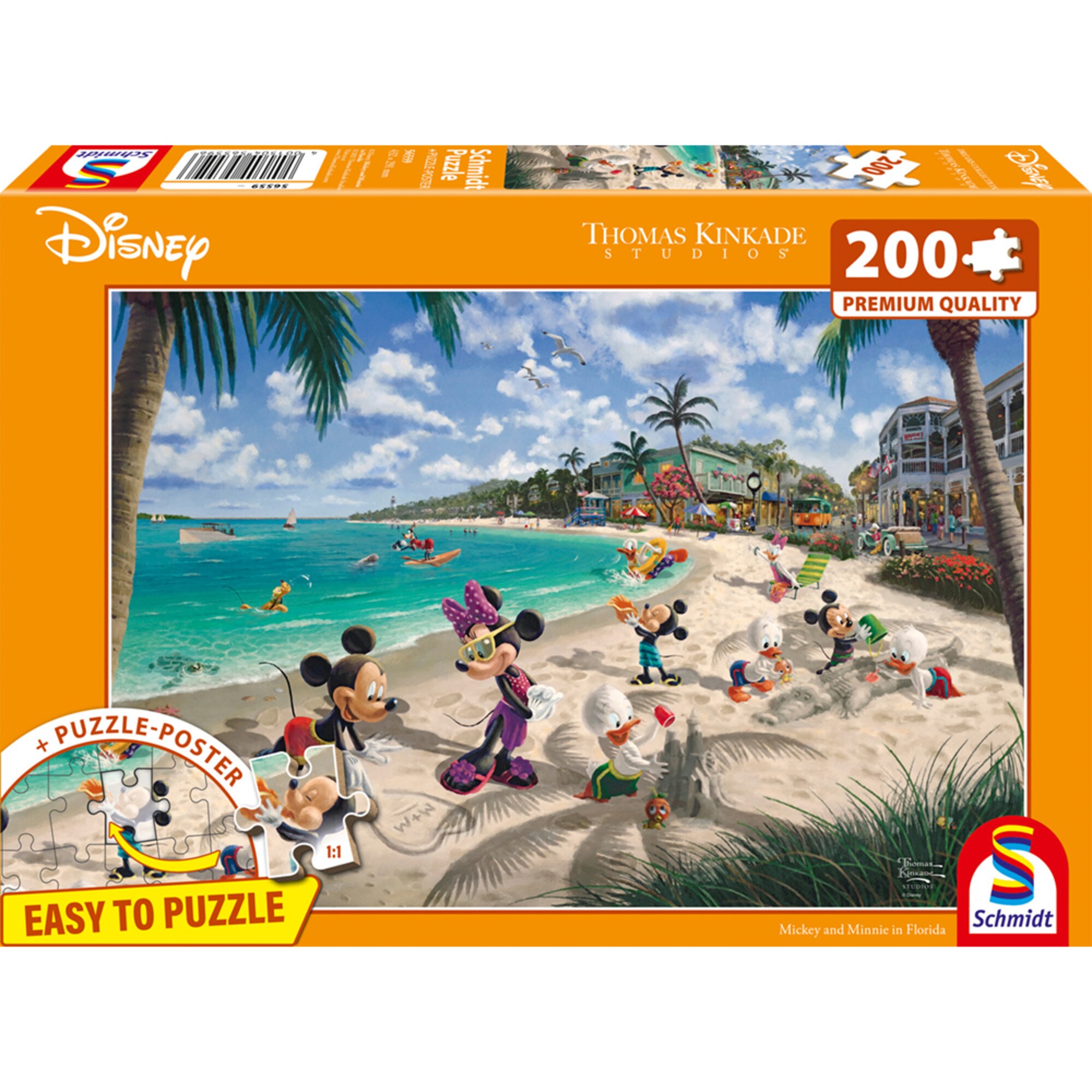 Schmidt Spiele Puzzle Thomas Kinkade Studios: Disney - Mickey & Minnie in Florida - Bild 1