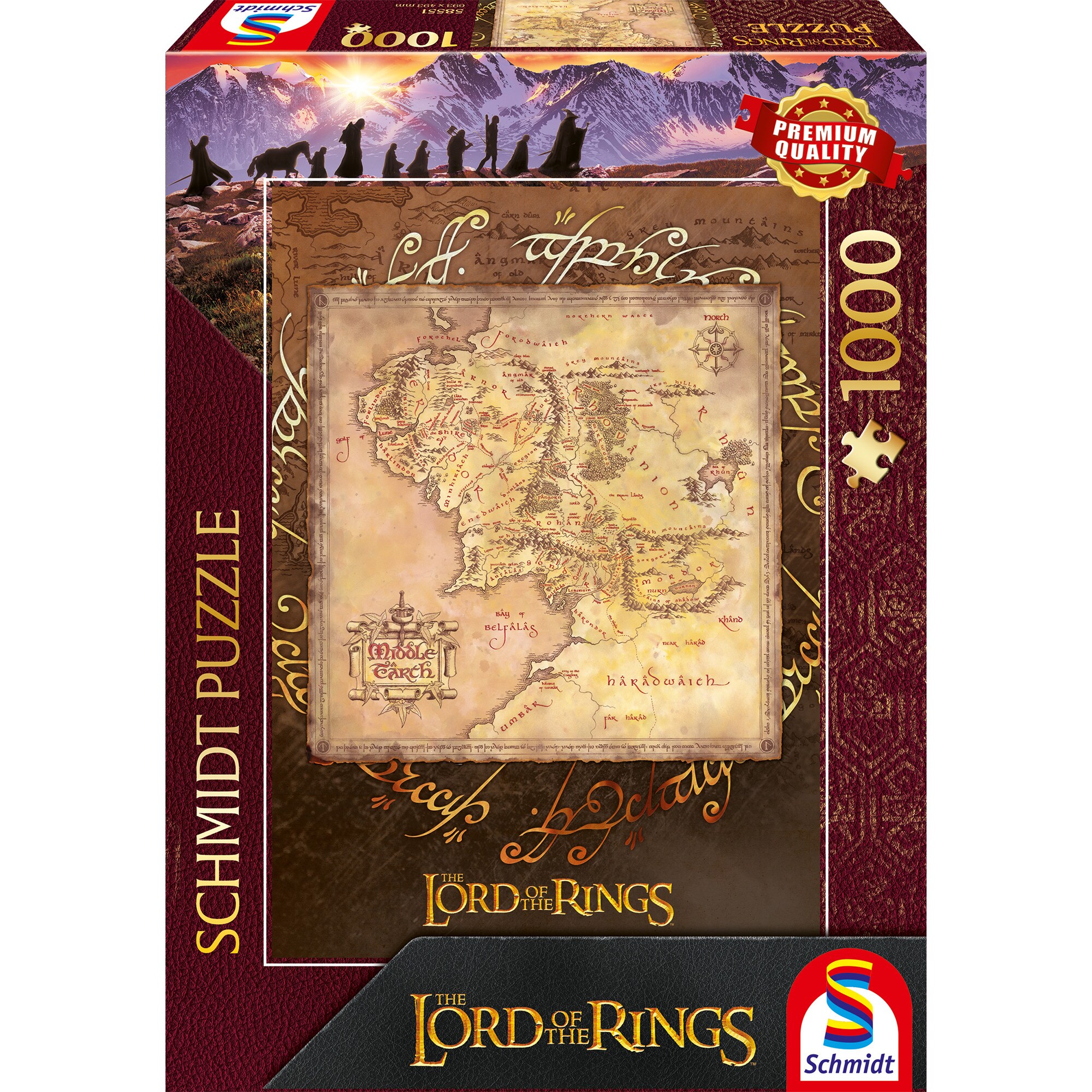 Schmidt Spiele Puzzle Lord of the Rings - Middle Earth - Bild 1