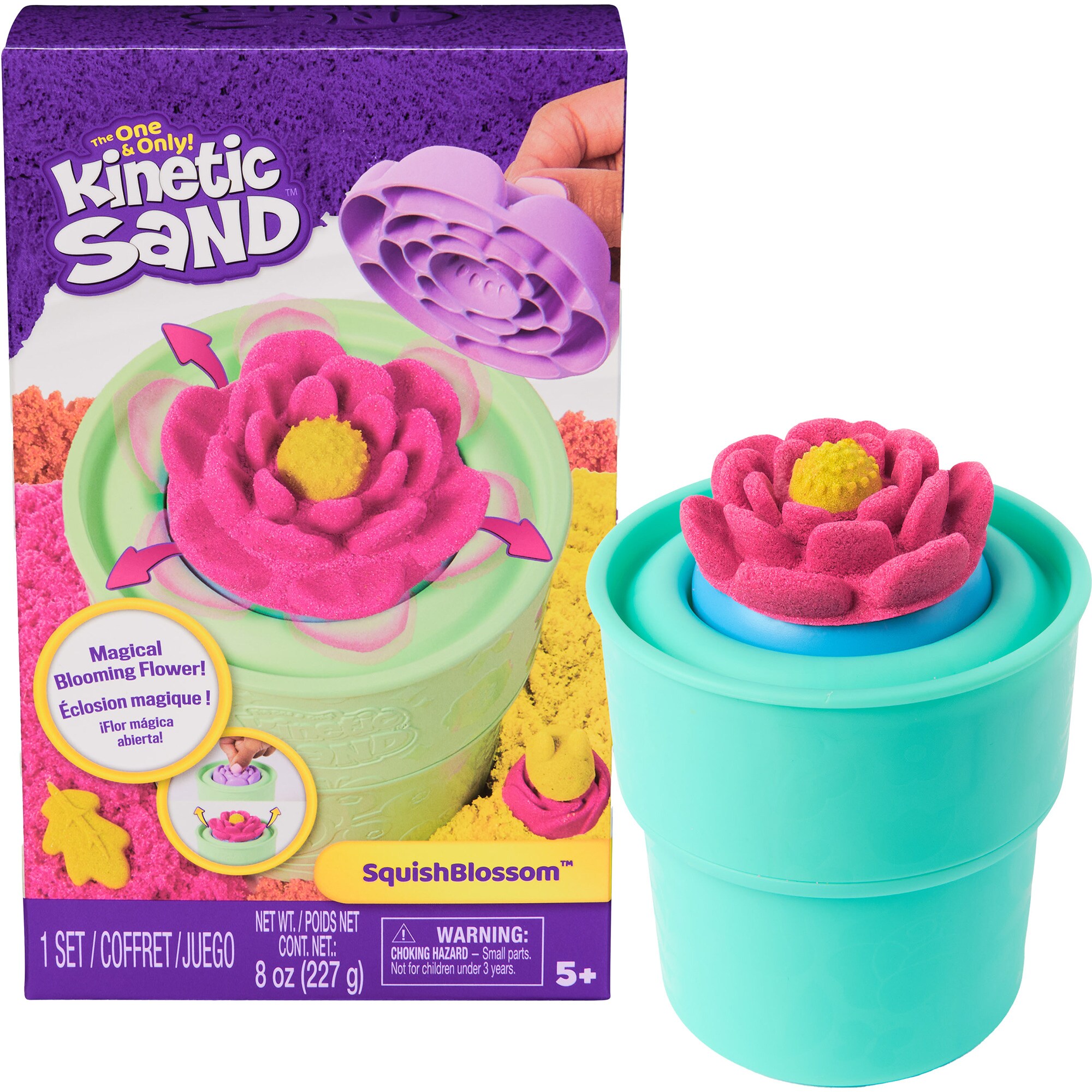 Spin Master Spielsand Kinetic Sand - Squish Blumen Set - Bild 1