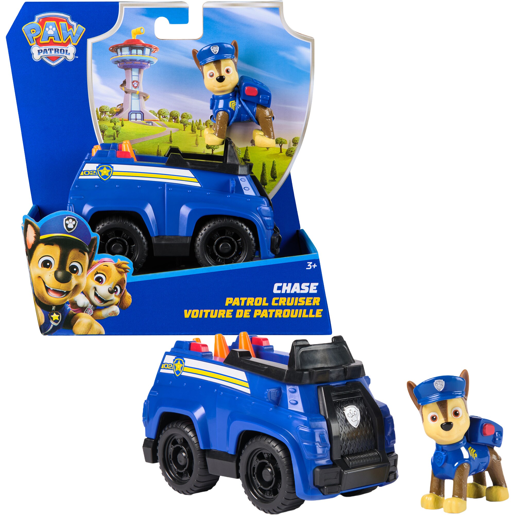Spin Master Spielfahrzeug Paw Patrol - Polizei-Fahrzeug mit Chase Spielfigur - Bild 1
