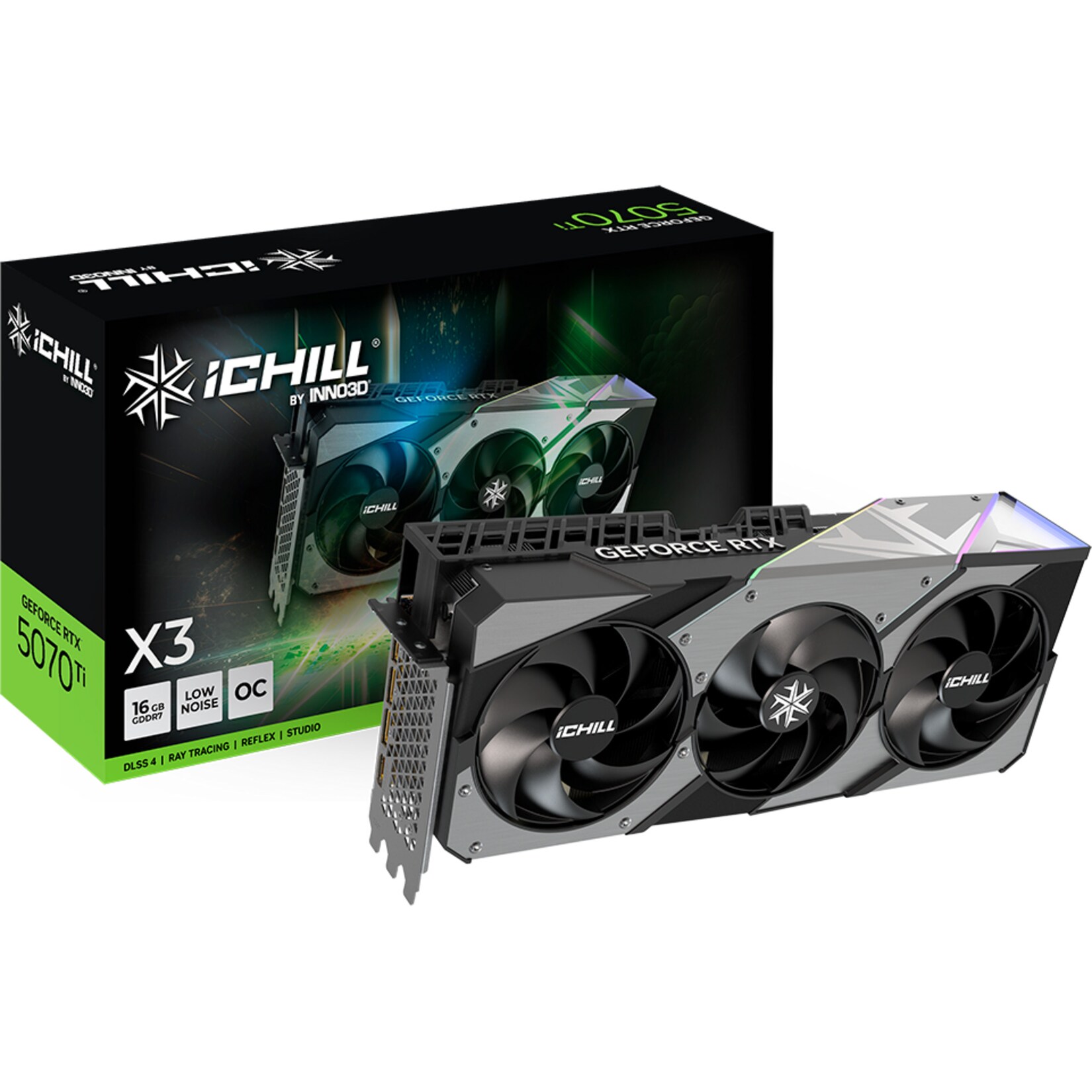 Inno3D Grafikkarte GeForce RTX 5070 Ti ICHILL X3 | 08886307700223