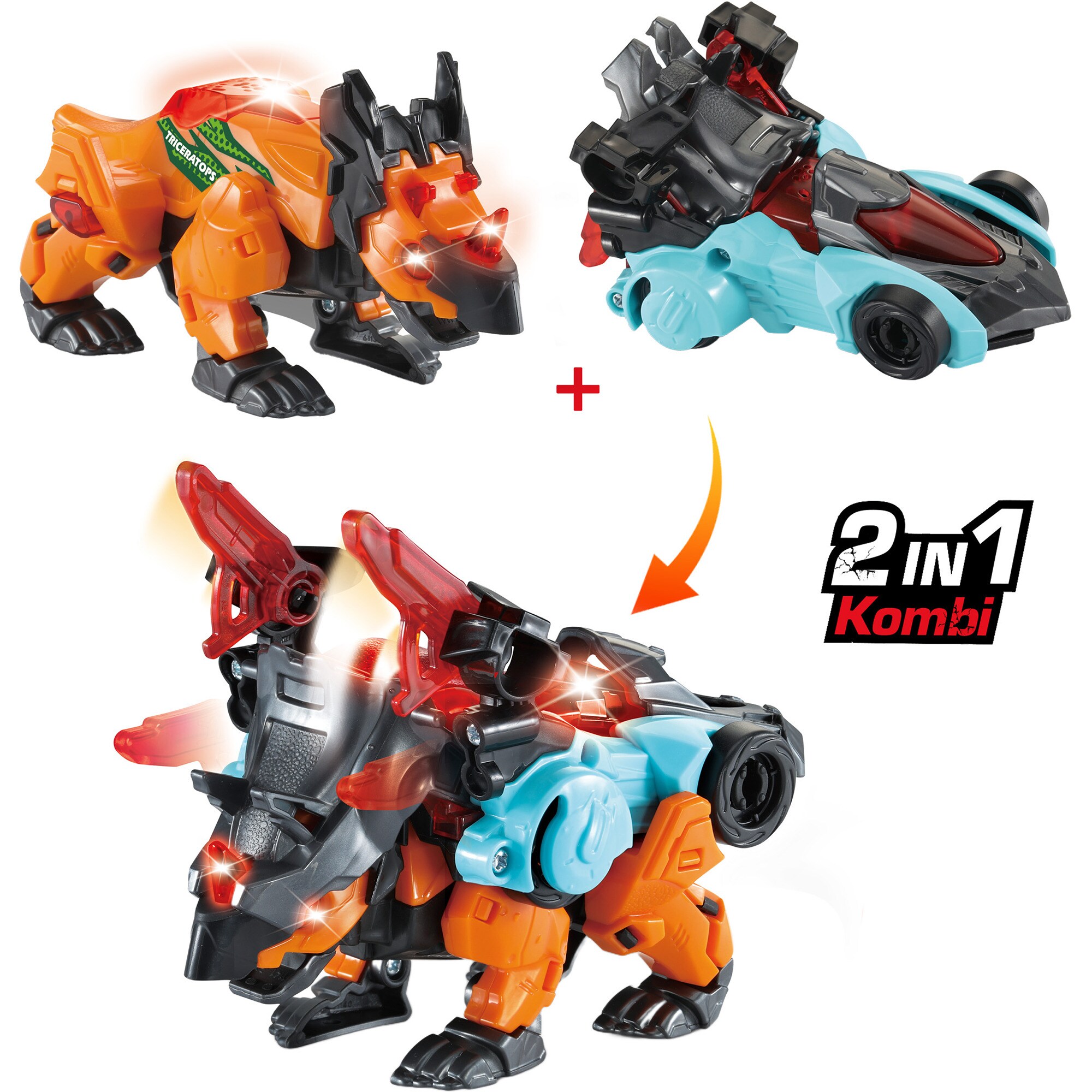 Vtech Spielfigur Switch & Go Dinos - Combo Triceratops - Bild 1