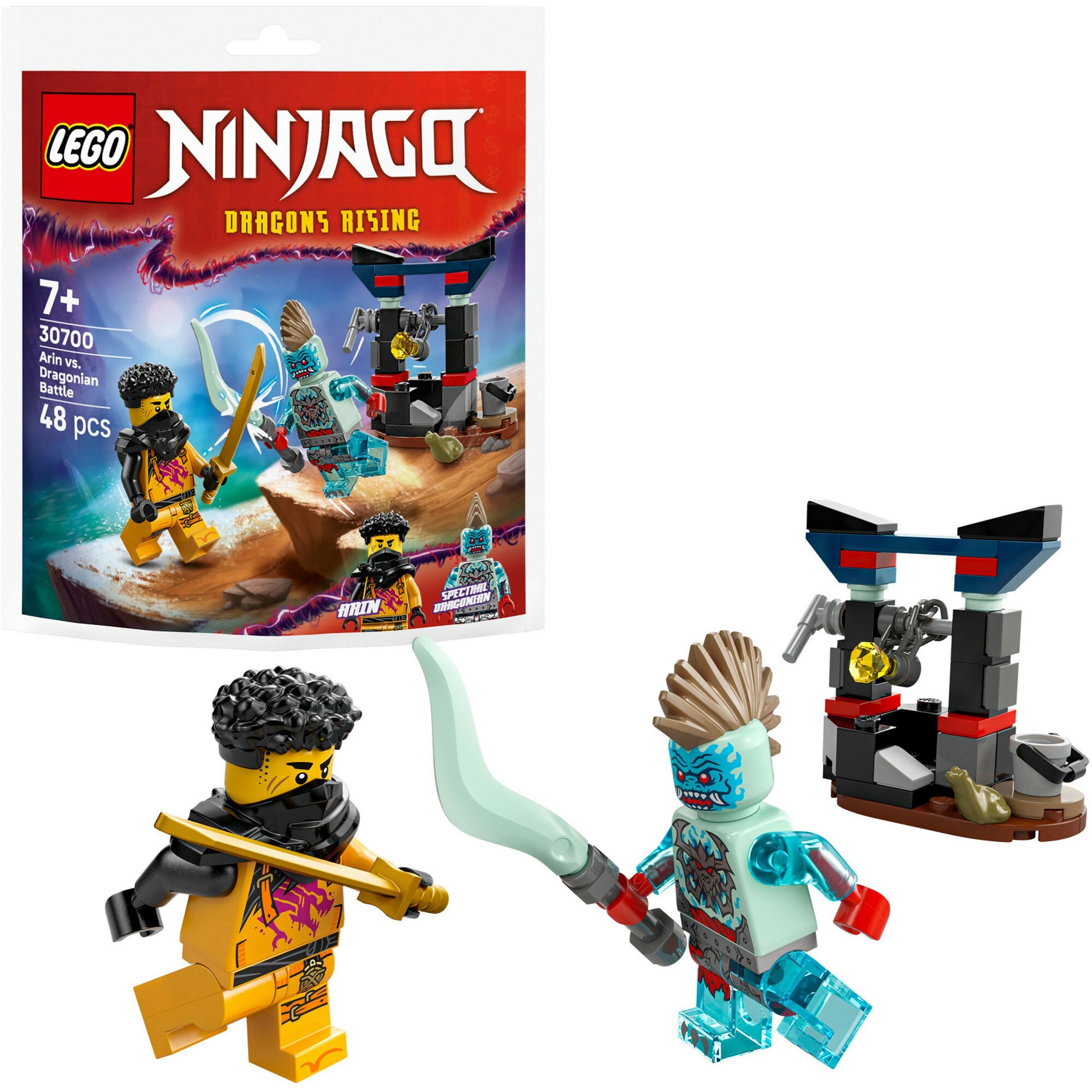 LEGO Konstruktionsspielzeug Ninjago Arins Duell mit dem Drachenmenschen - Bild 1