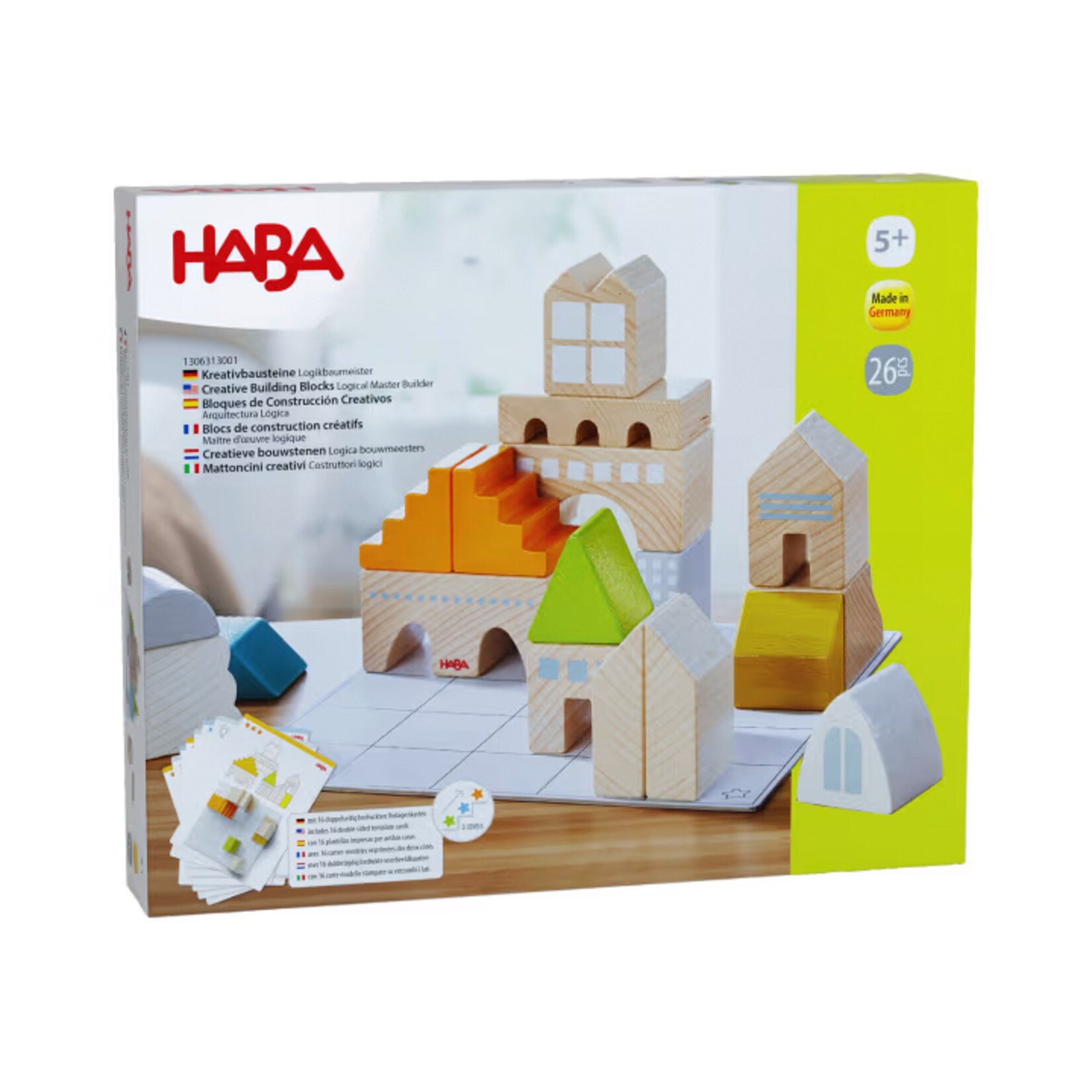 HABA Konstruktionsspielzeug Kreativbausteine Logikbaumeister | 04010168258140